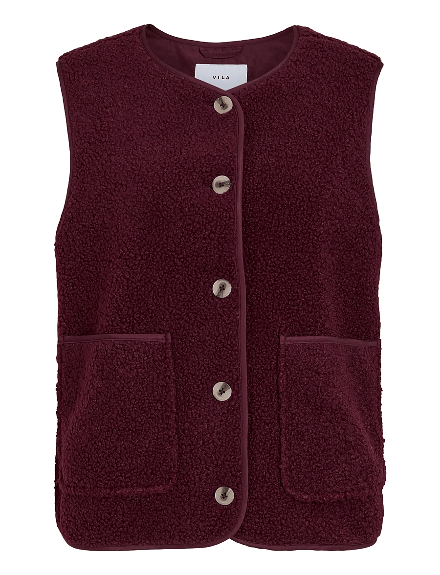 Vila - VIADA TEDDY WAISTCOAT - NOOS - fleece- und teddy-westen - port royale - 1