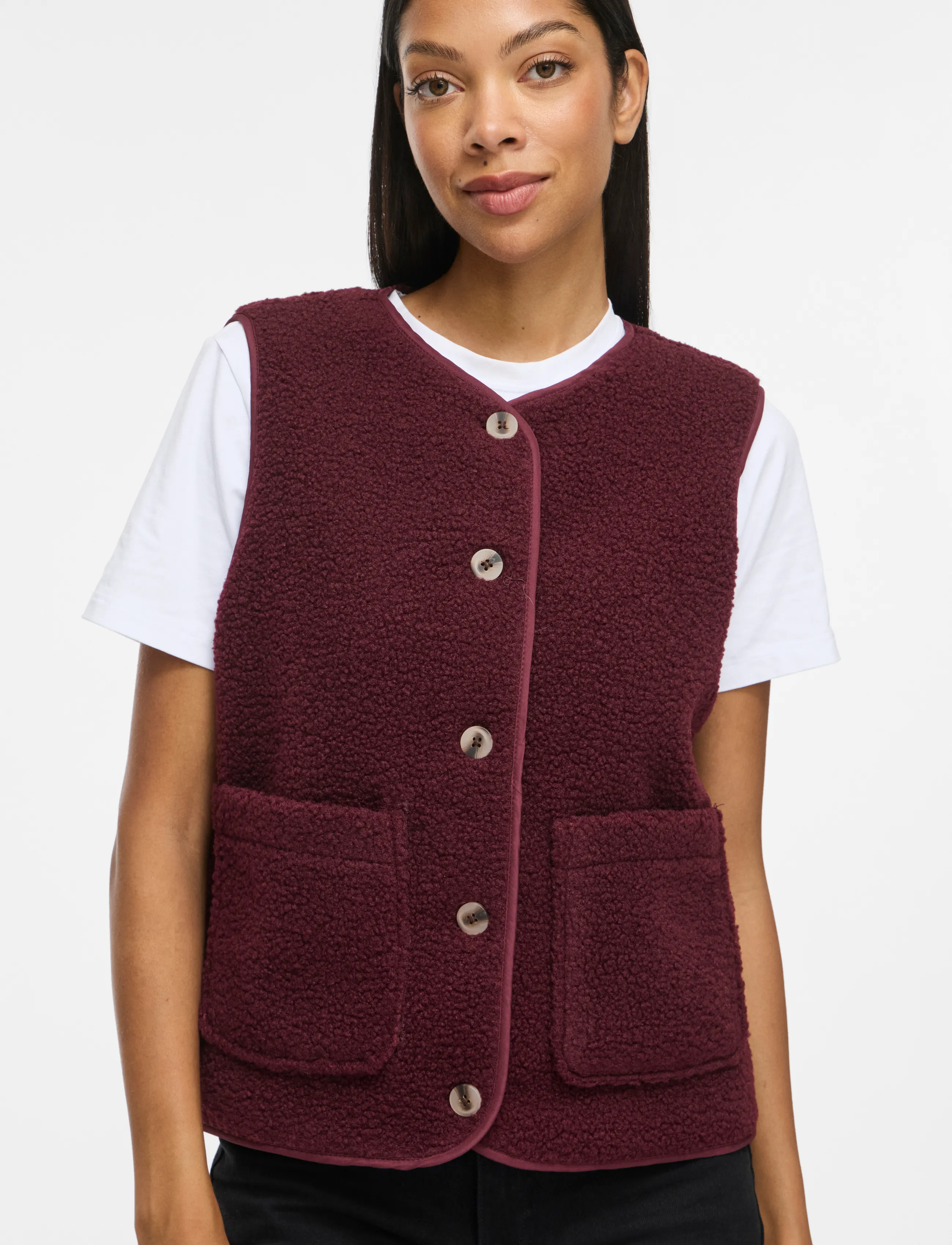 Vila - VIADA TEDDY WAISTCOAT - NOOS - fleece- und teddy-westen - port royale - 5