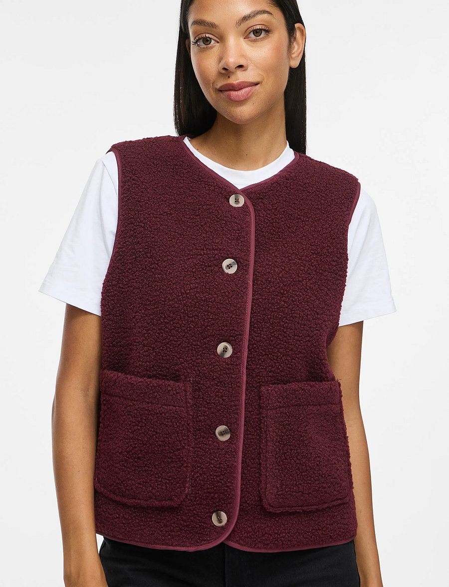 Vila - VIADA TEDDY WAISTCOAT - NOOS - fleece- und teddy-westen - port royale - 5