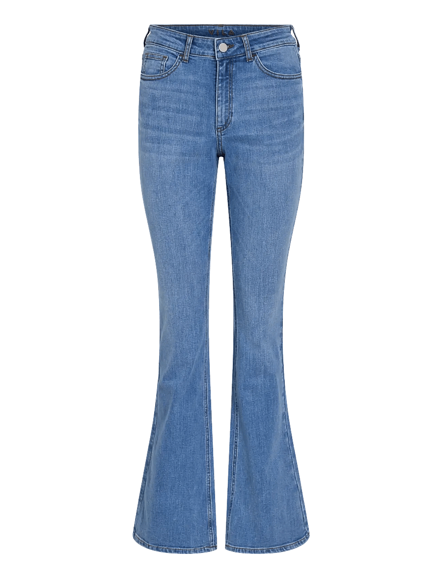 Vila - VIBETTY RW FLARED JEANS LBD OSC239-NOOS - utsvängda jeans - light blue denim - 1