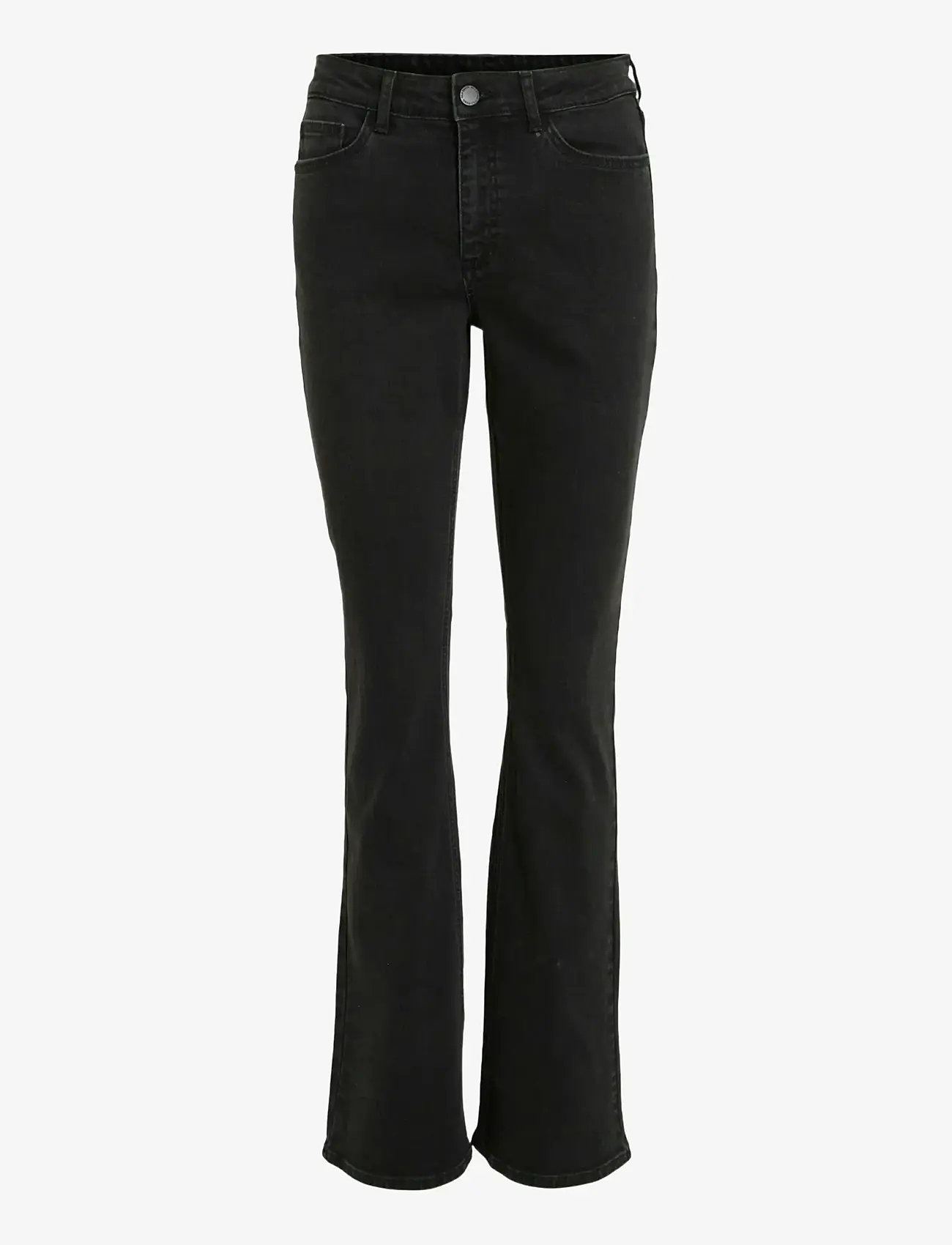 Vila - VIBETTY RW FLARED JEANS BLK OSC221-NOOS - schlaghosen - black denim - 1