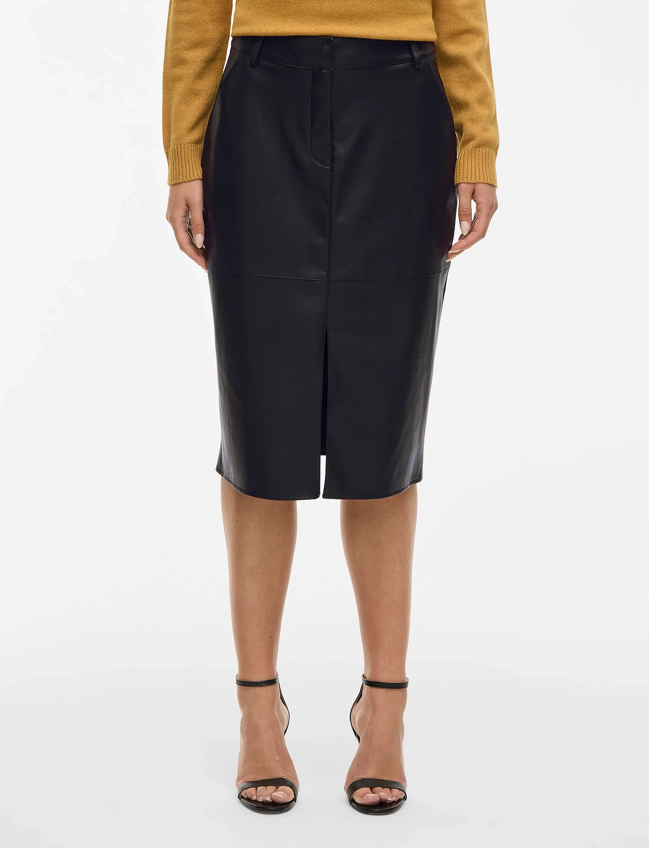 VIDAGMAR HW MIDI COATED SKIRT - NOOS
