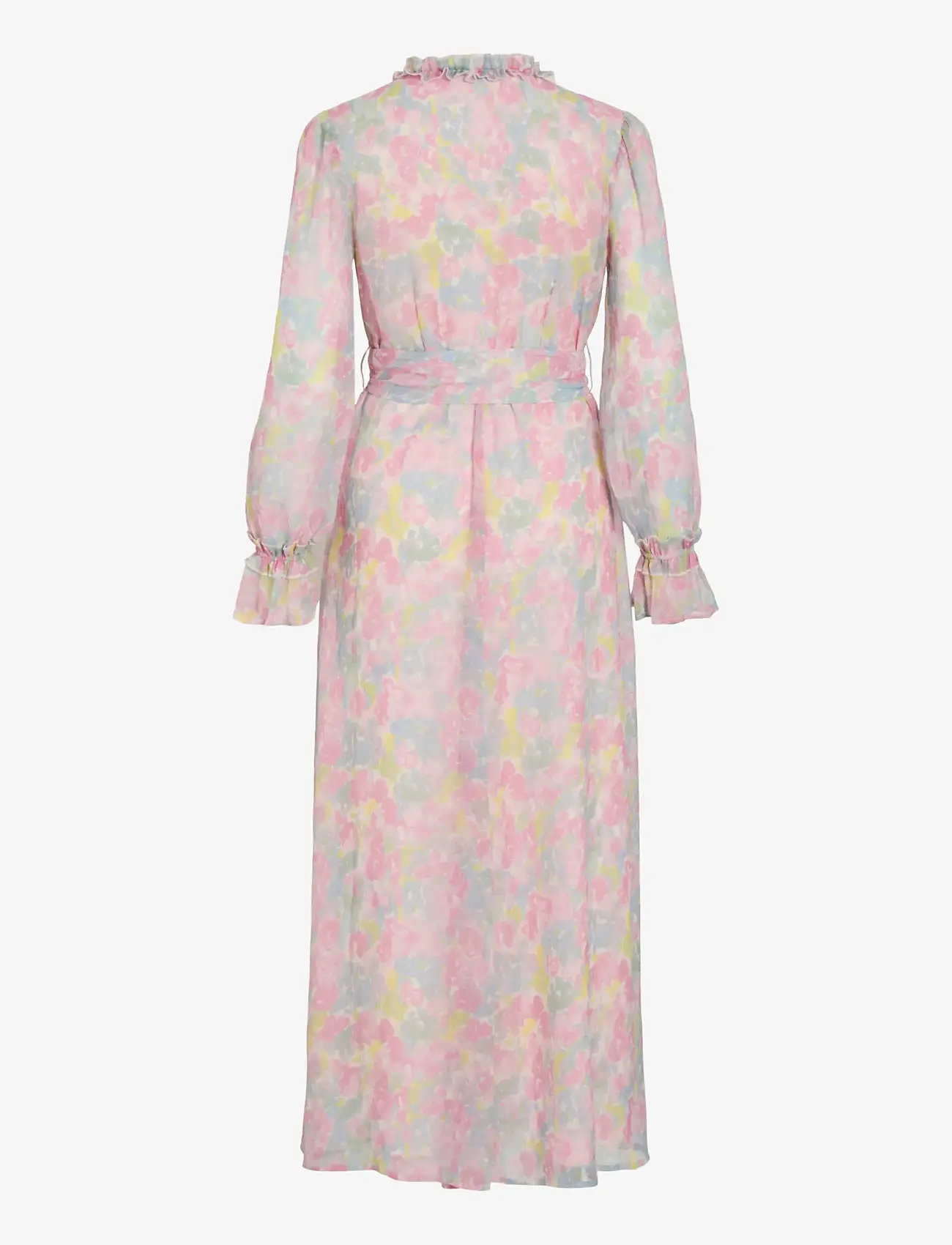 Vila - VIEMMA L/S BELT MAXI DRESS/DC/KA - summer dresses - cherry blossom - 2