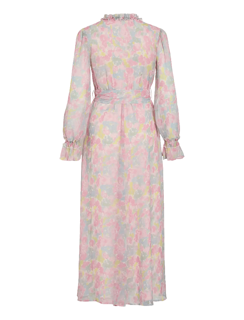 Vila - VIEMMA L/S BELT MAXI DRESS/DC/KA - vasaras kleitas - cherry blossom - 2