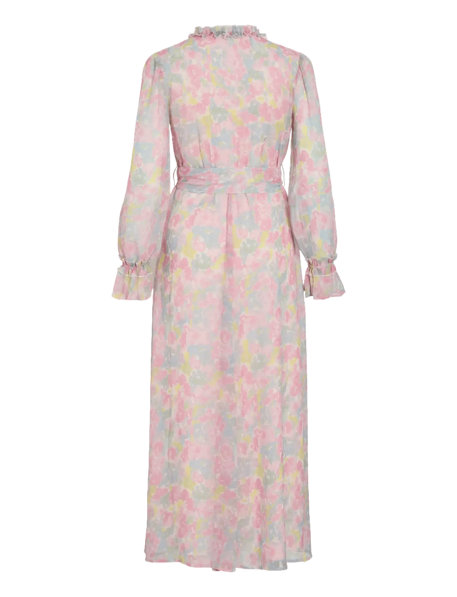 Vila - VIEMMA L/S BELT MAXI DRESS/DC/KA - sommerkjoler - cherry blossom - 2