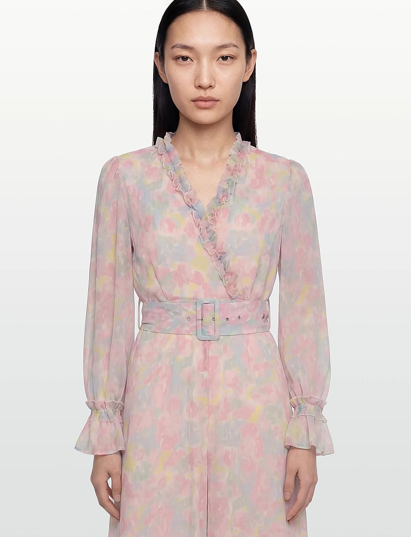 Vila - VIEMMA L/S BELT MAXI DRESS/DC/KA - vasaras kleitas - cherry blossom - 3