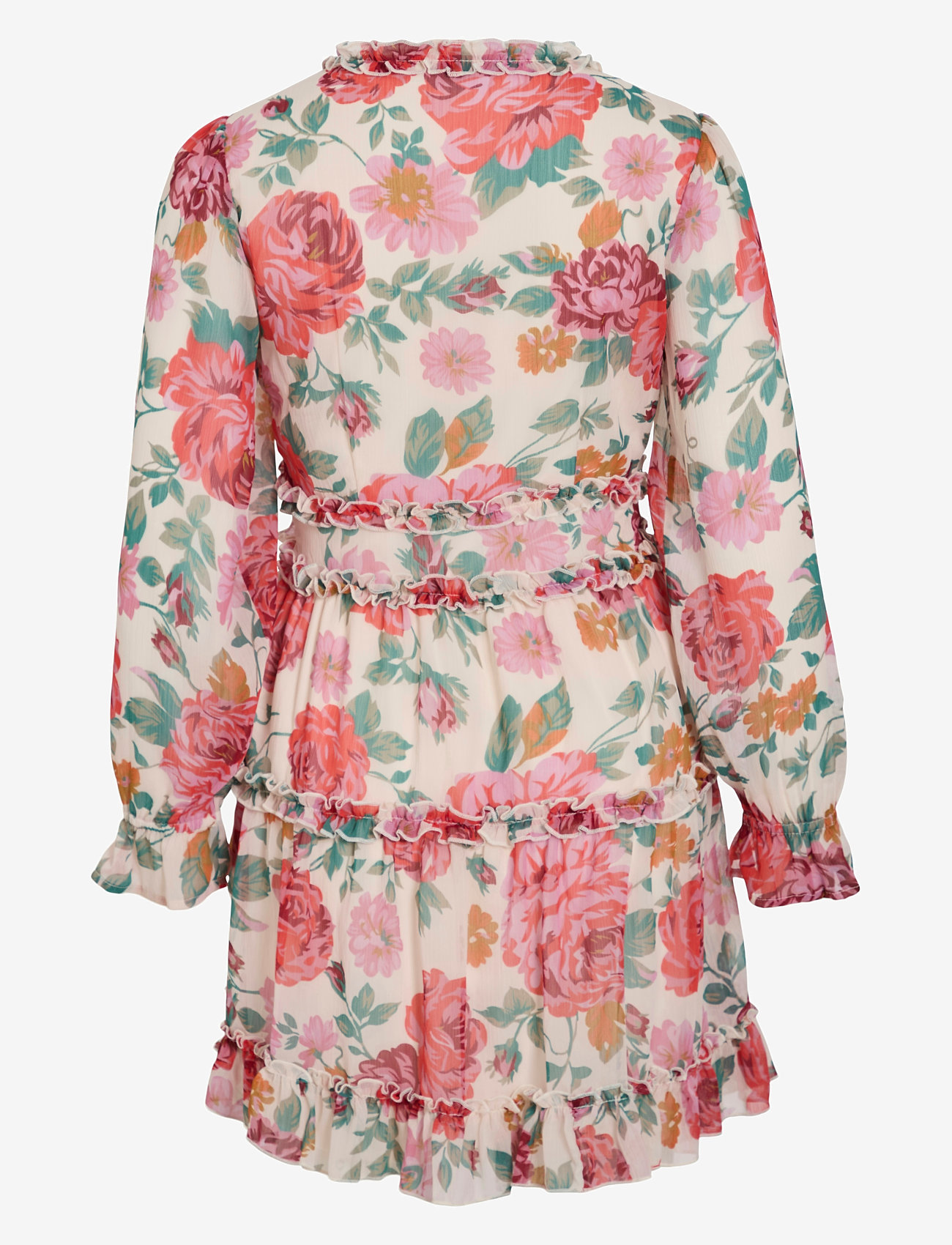 Vila - VIEMSA L/S SHORT DRESS/DC/KA - summer dresses - cloud dancer - 2