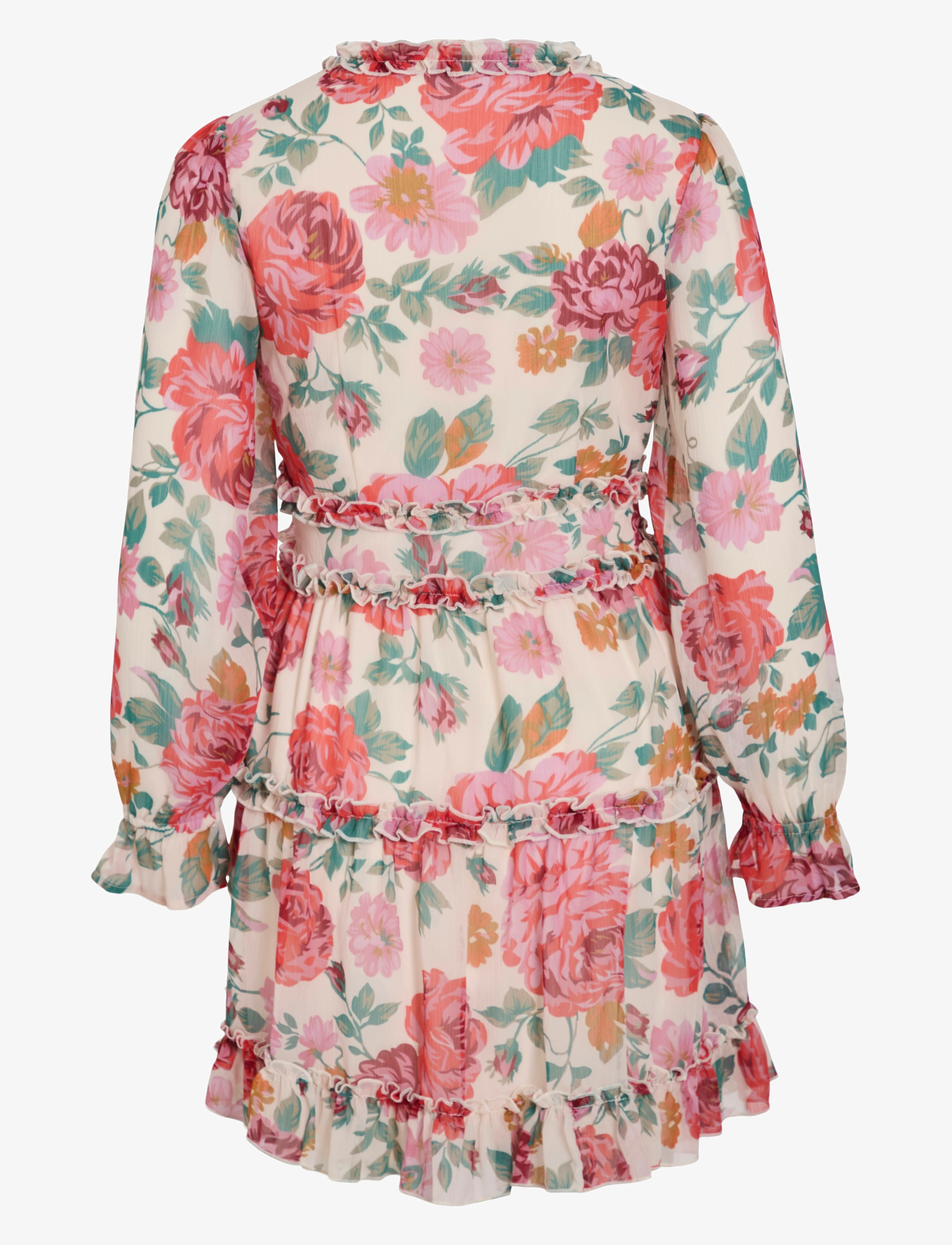 Vila - VIEMSA L/S SHORT DRESS/DC/KA - sommerkleider - cloud dancer - 2