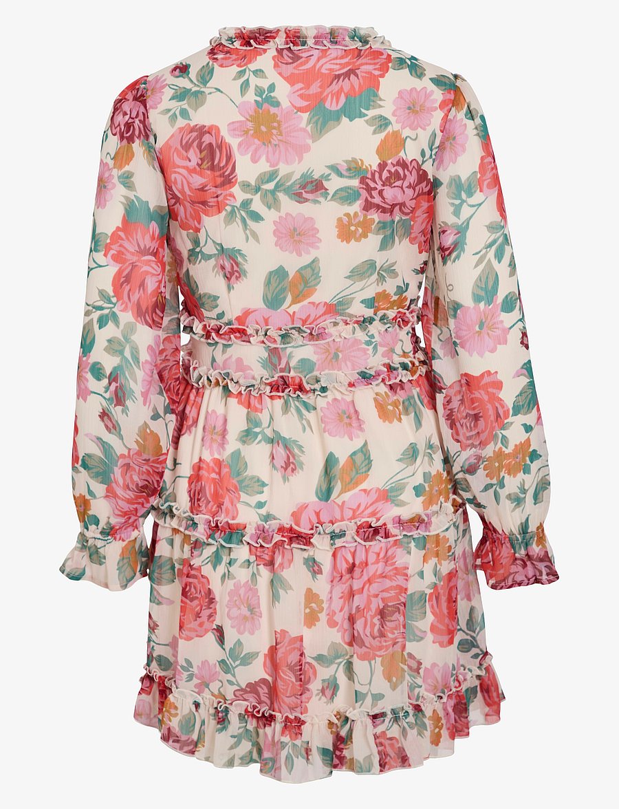 Vila - VIEMSA L/S SHORT DRESS/DC/KA - sommerkleider - cloud dancer - 2