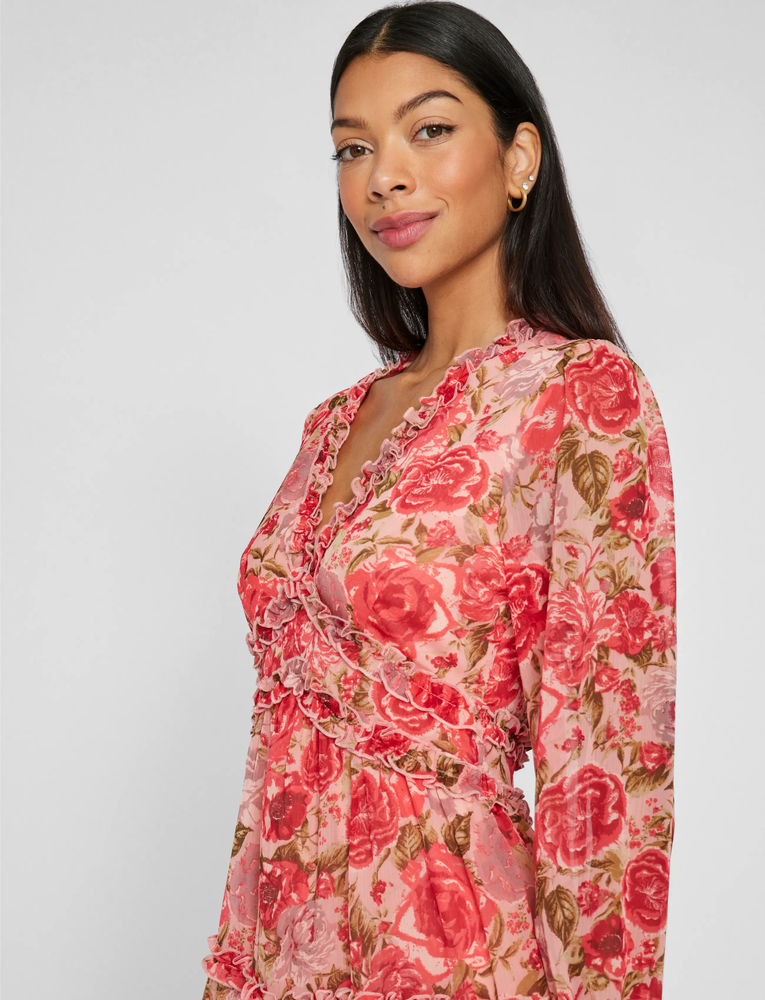 VILA Viemsa L/S Short Dress/Dc/Ka korta klänningar dam – bild 6