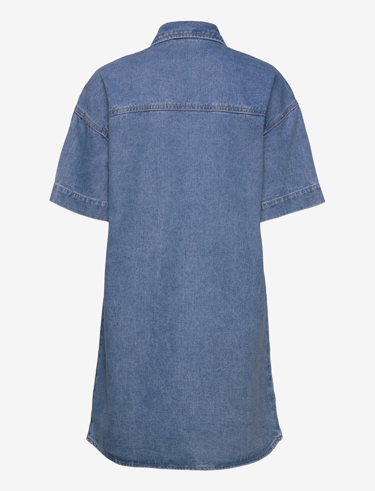 Vila - VIMAYA 2/4 DENIM DRESS - cowboykjoler - medium blue denim - 2
