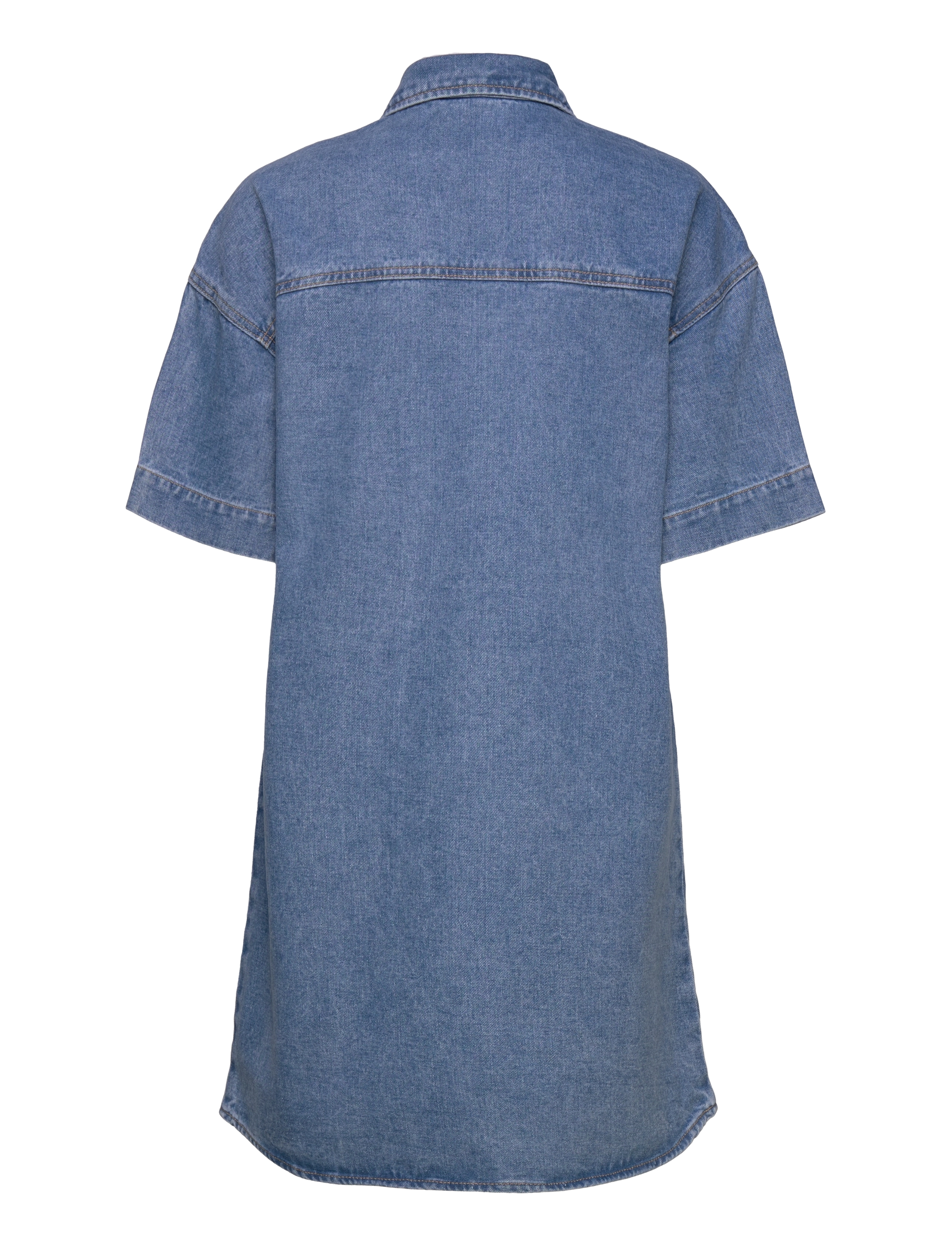 Vila - VIMAYA 2/4 DENIM DRESS - korte kjoler - medium blue denim - 2