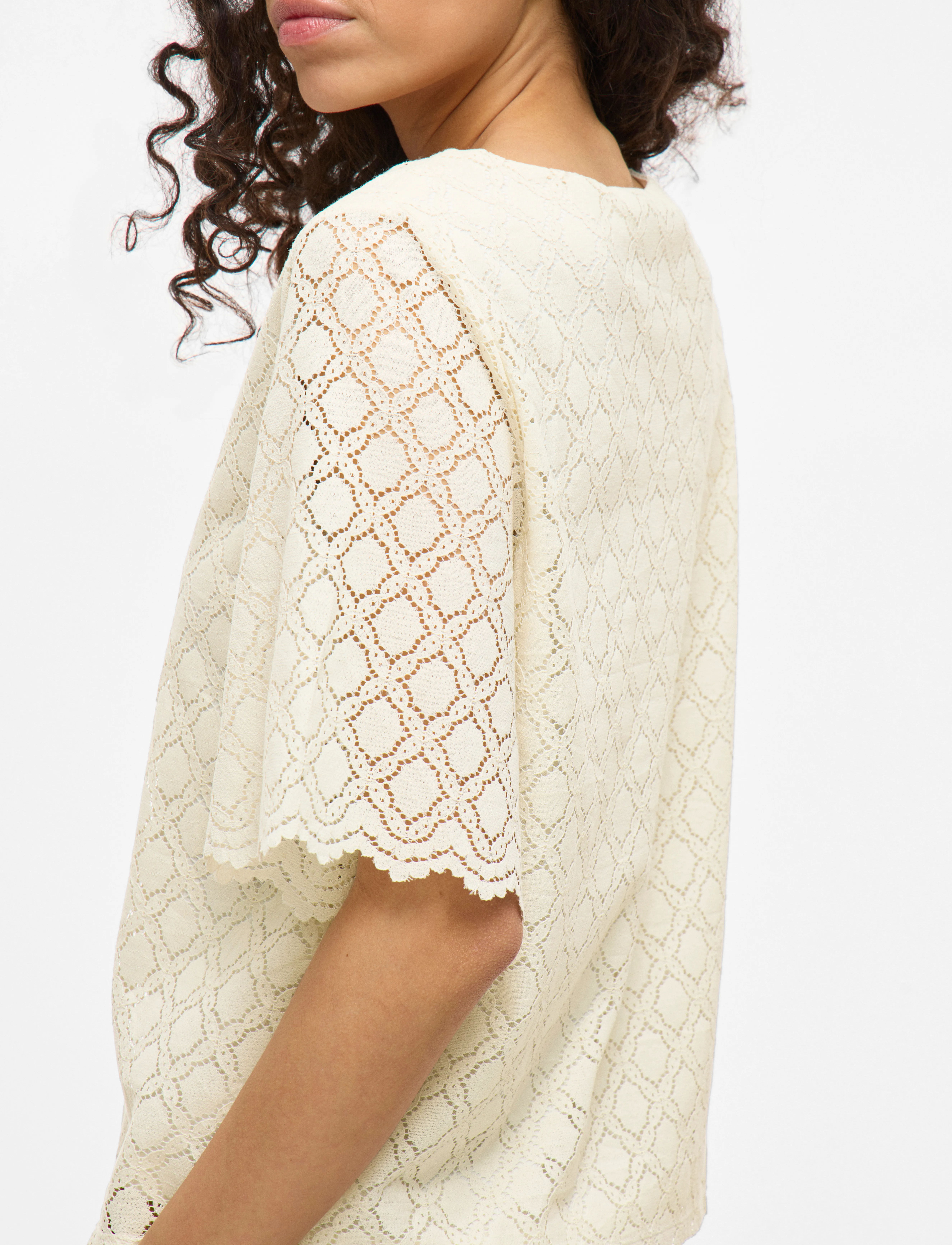 Vila - VIMIRNA O-NECK 2/4 TOP - birch - 5