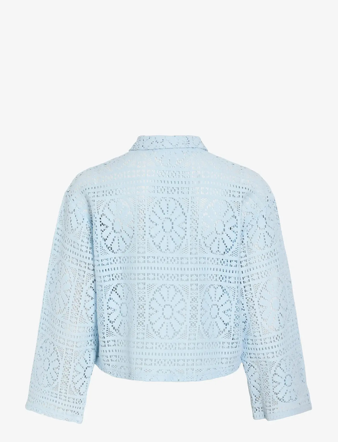 Vila - VIMERINDA CROCHET L/S SHIRT - NOOS - langærmede skjorter - nantucket breeze - 2