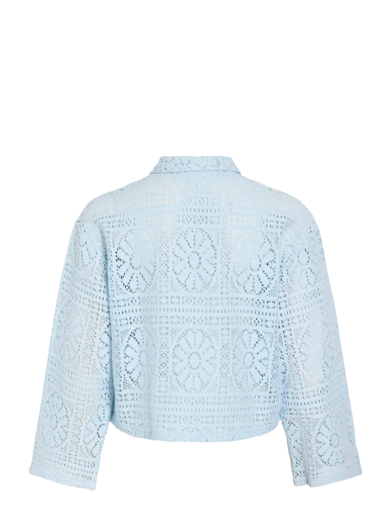 Vila - VIMERINDA CROCHET L/S SHIRT - NOOS - langärmlige hemden - nantucket breeze - 2