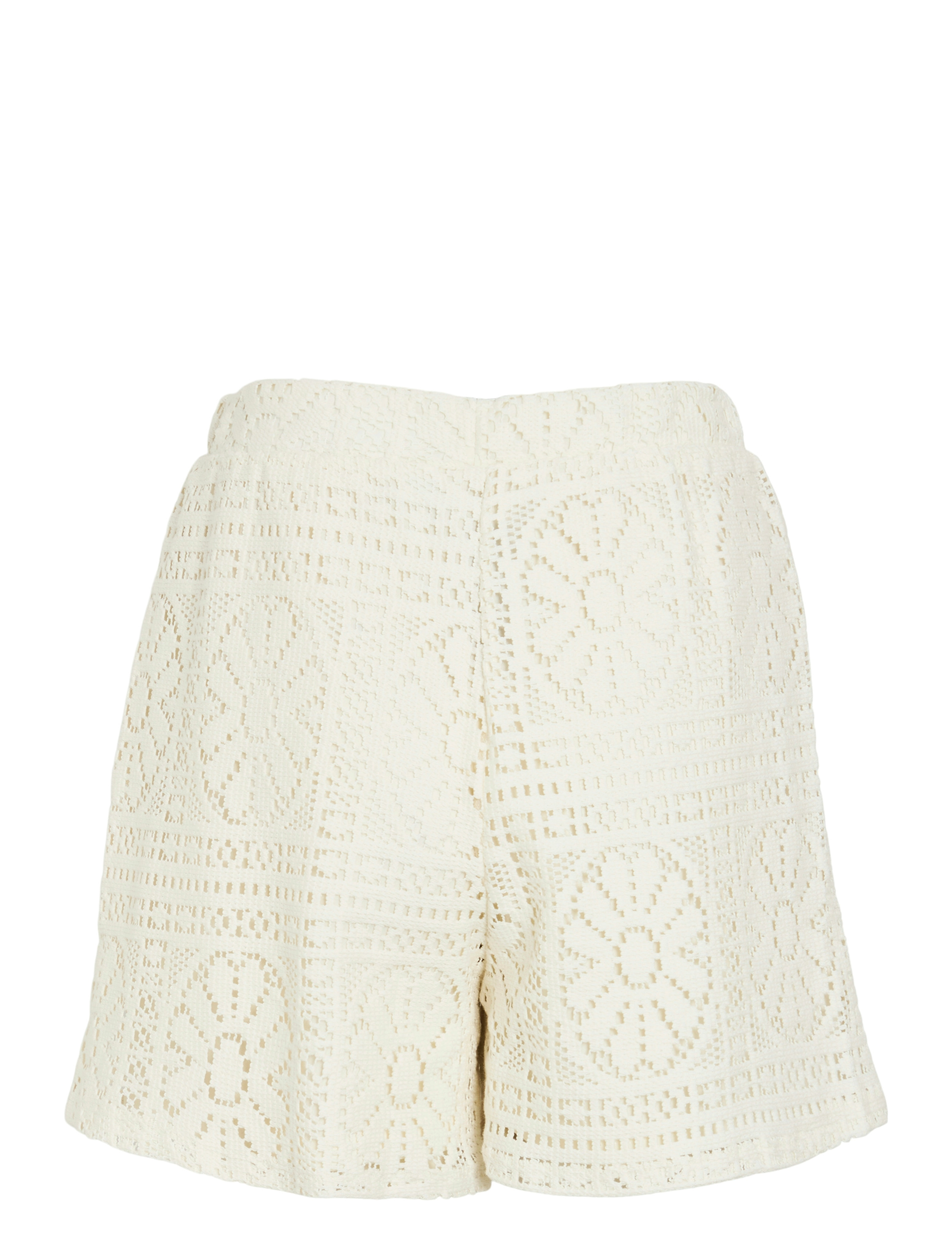 Vila - VIMERINDA CROCHET HW SHORTS - freizeitshorts - birch - 2