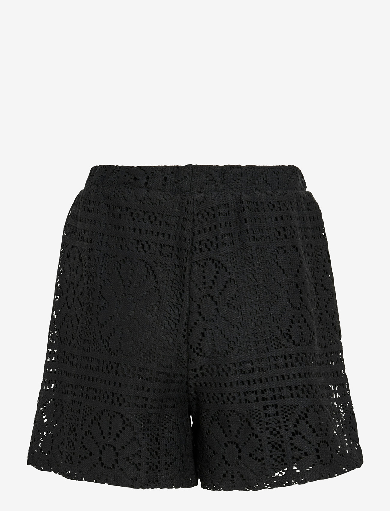 Vila - VIMERINDA CROCHET HW SHORTS - casual shorts - black beauty - 2