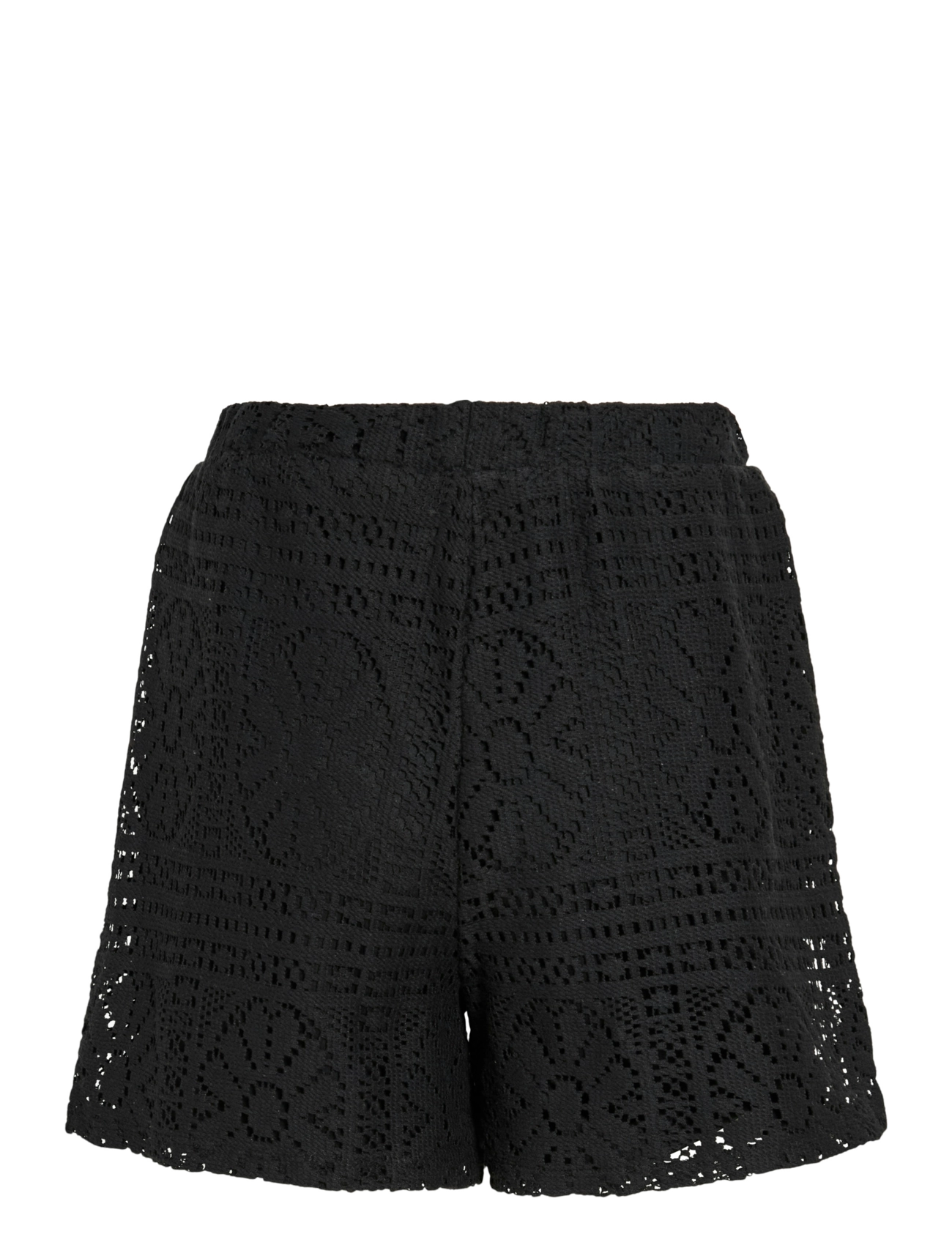 Vila - VIMERINDA CROCHET HW SHORTS - lühikesed vabaajapüksid - black beauty - 2