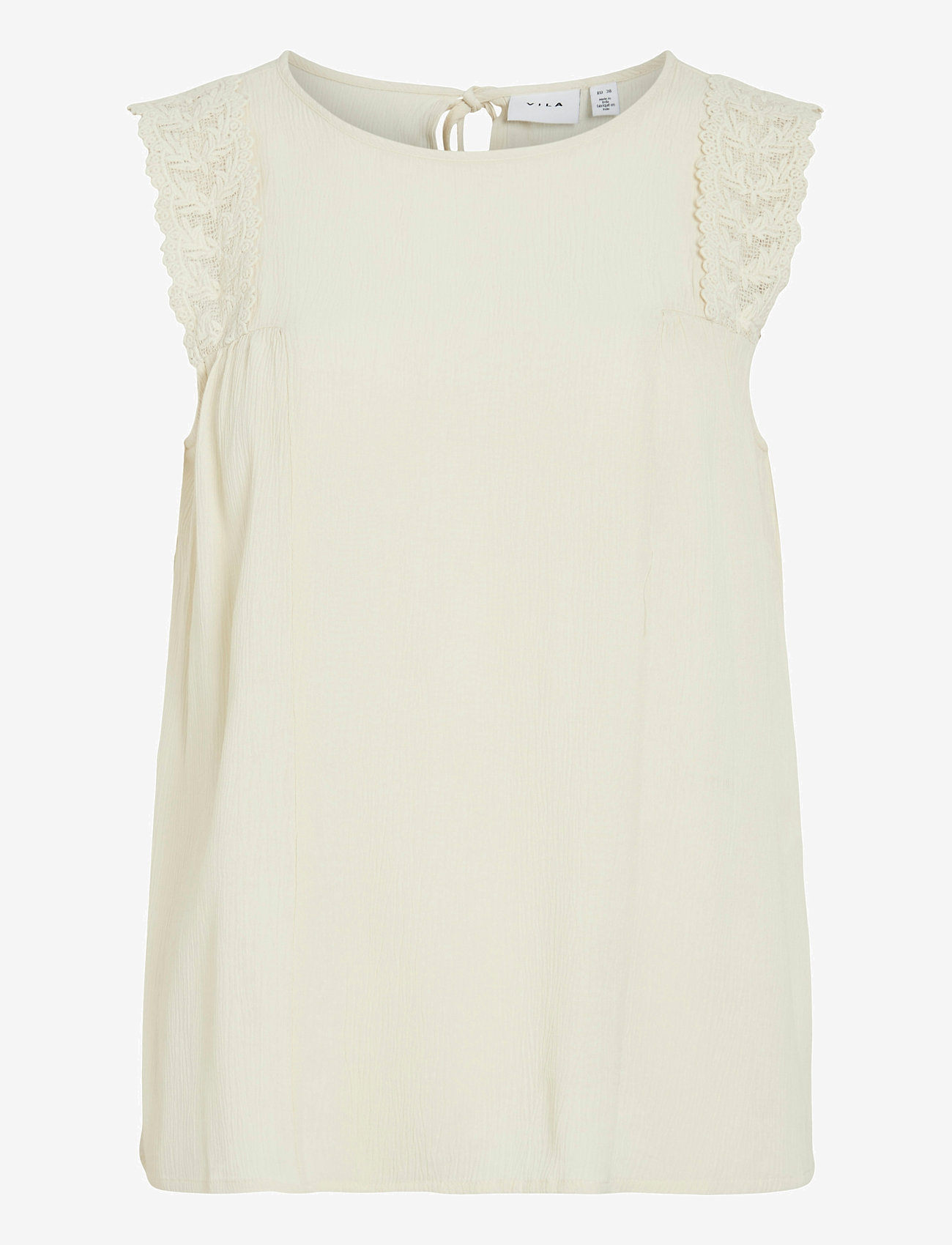 Vila - VIPERNILLU O-NECK TOP - tanktops - birch - 1