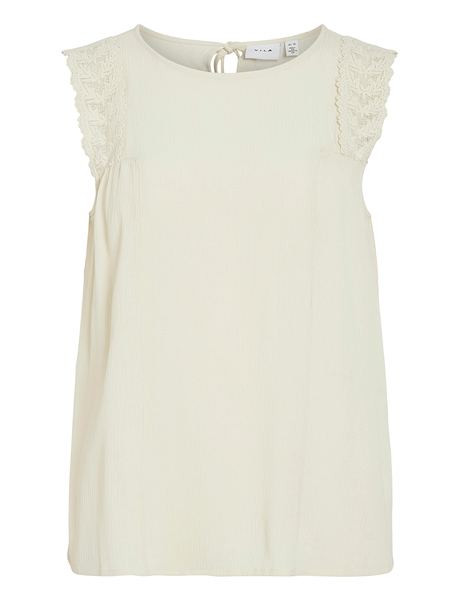 Vila - VIPERNILLU O-NECK TOP - birch - 1