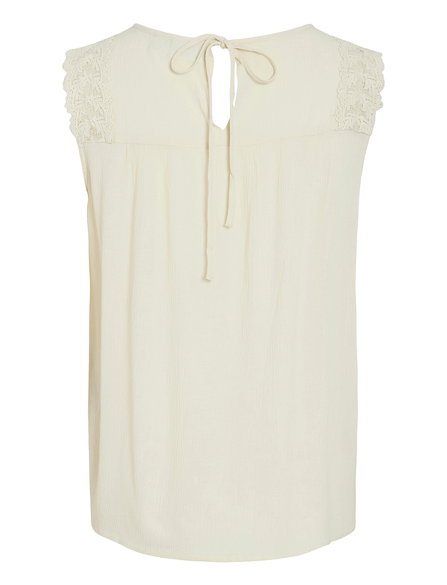 Vila - VIPERNILLU O-NECK TOP - birch - 2