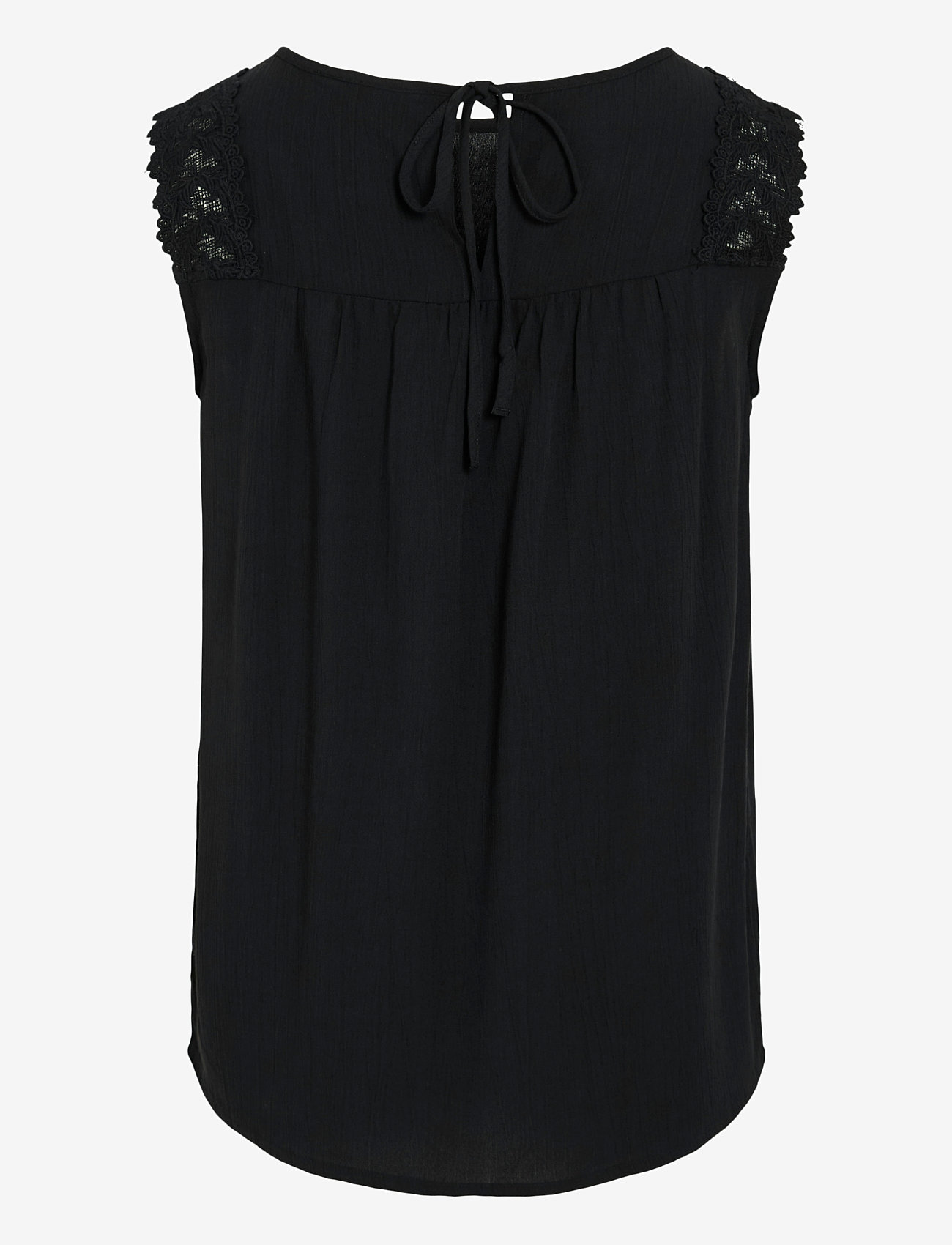 Vila - VIPERNILLU O-NECK TOP - topid ja varrukateta alussärgid - black beauty - 1