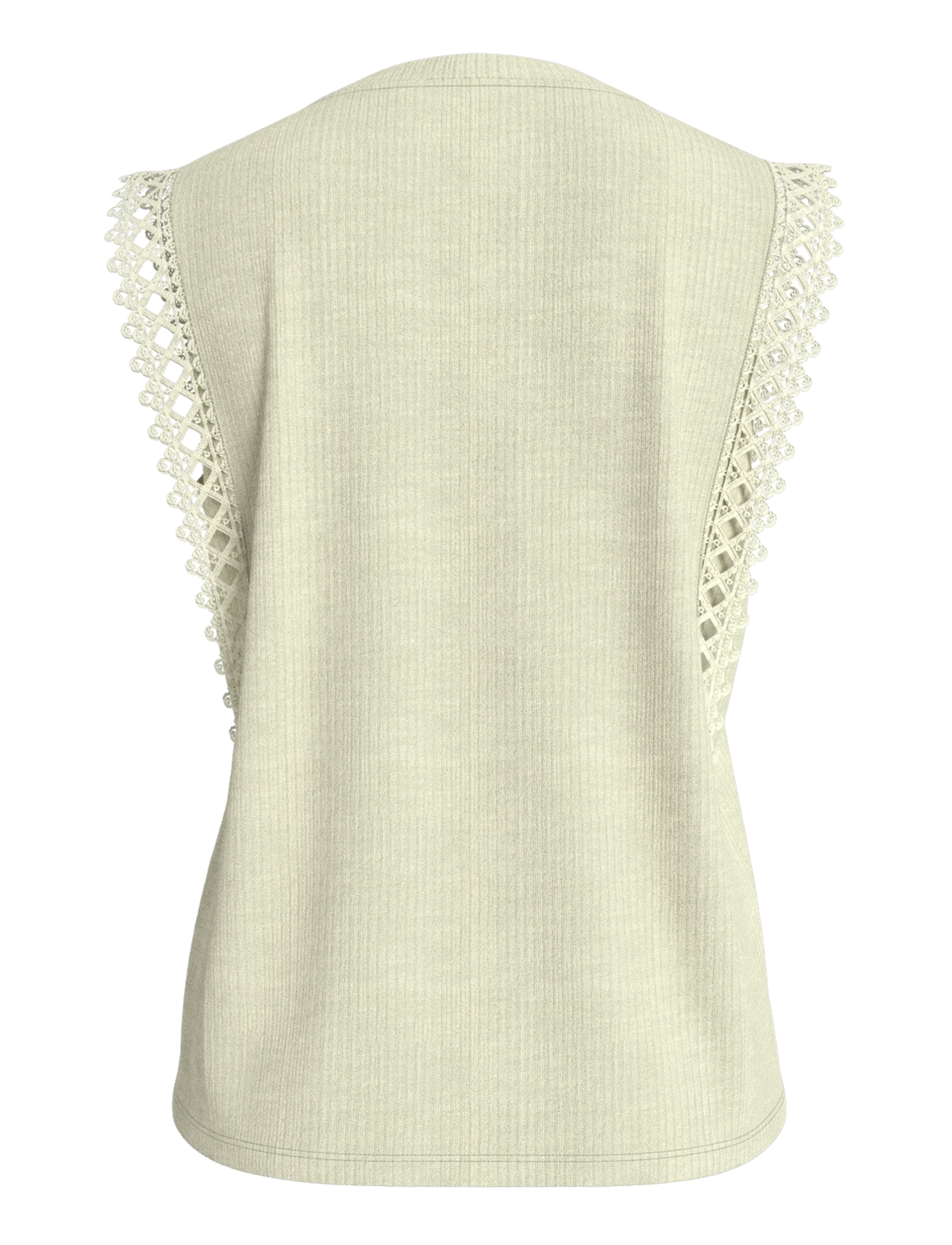 Vila - VIOTESSA O-NECK CAP SLEEVE TOP - snow white - 2