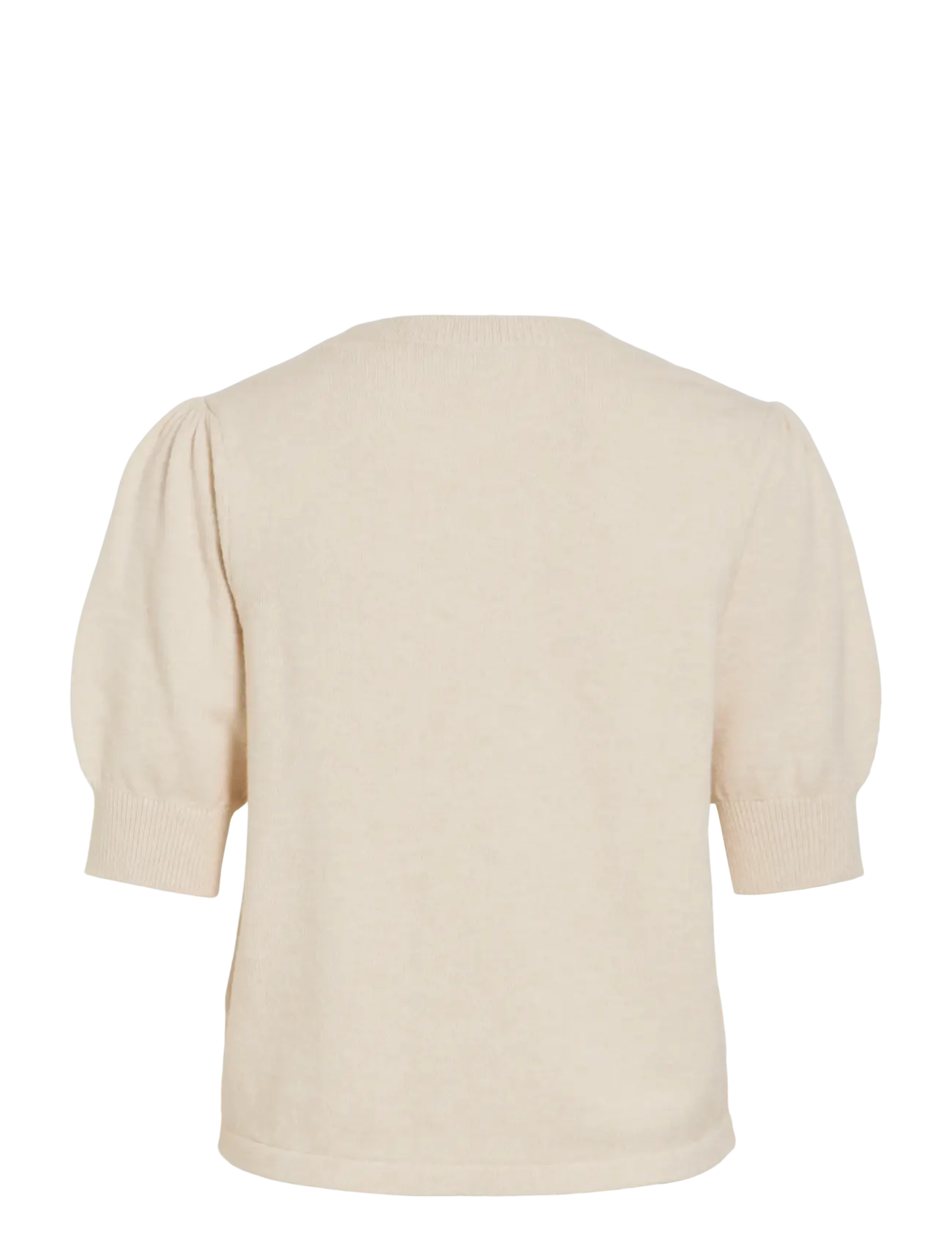 Vila - VIRIL 2/4 SLEEVE O-NECK KNIT TOP - NOOS - sviitrid - super light natural melan - 2