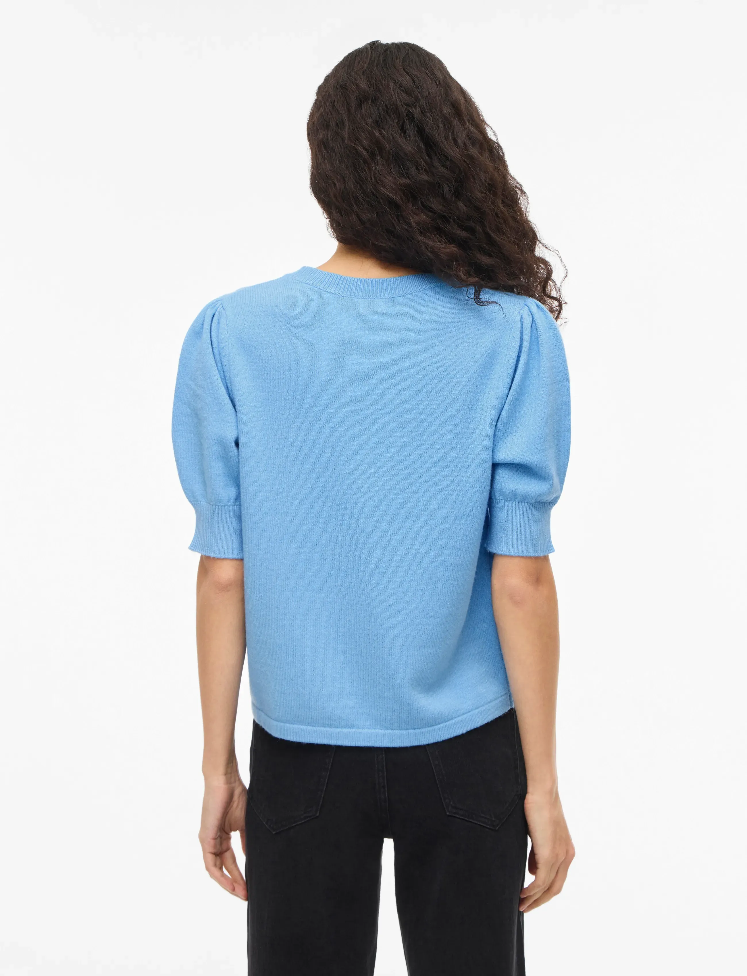 Vila - VIRIL 2/4 SLEEVE O-NECK KNIT TOP - NOOS - striktrøjer - all aboard - 3