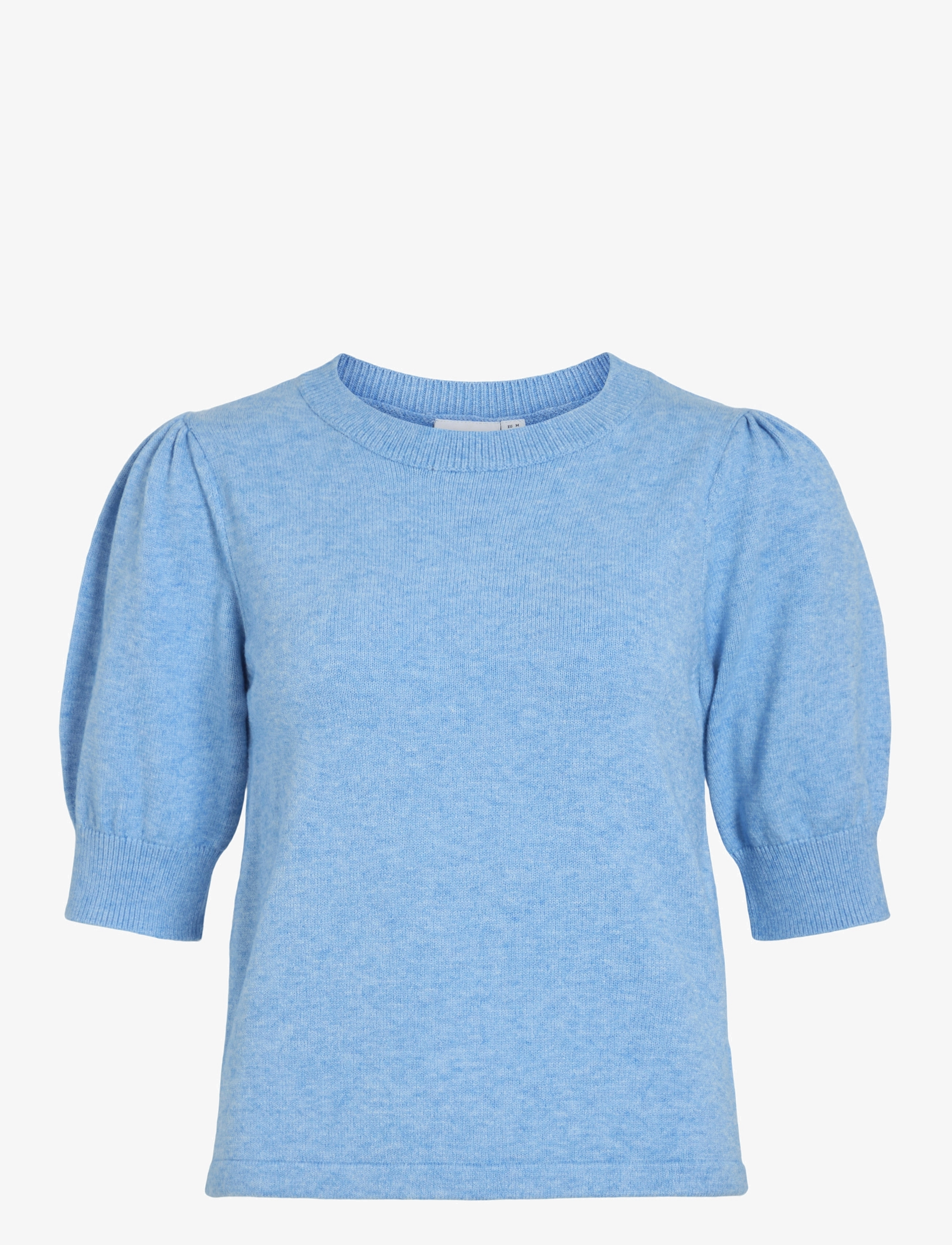 VILA Viril 2/4 Sleeve O-Neck Knit Oberteil - Noos Blau - XS - Damen