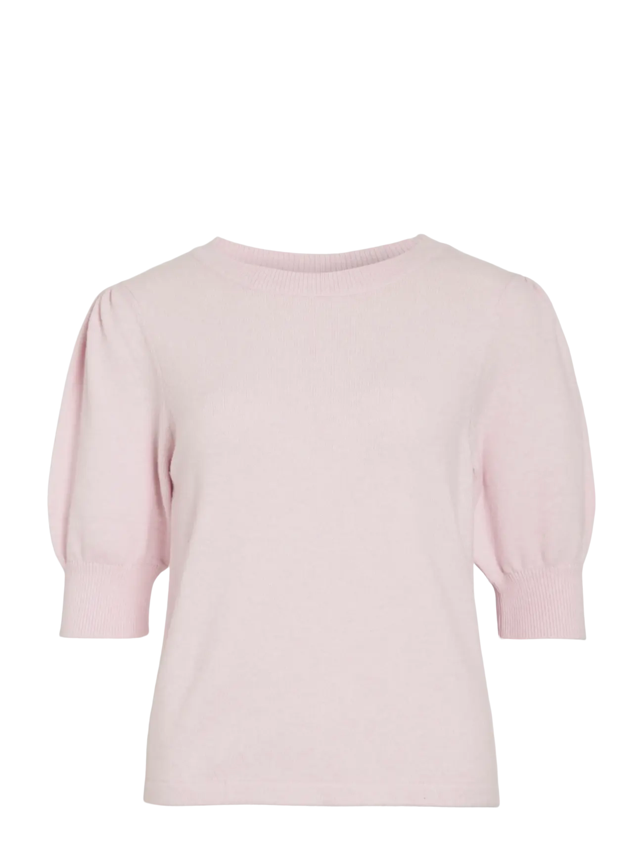 Vila VIRIL 2/4 SLEEVE O-NECK KNIT TOP - NOOS - Vila - CHERRY BLOSSOM / pink/rose