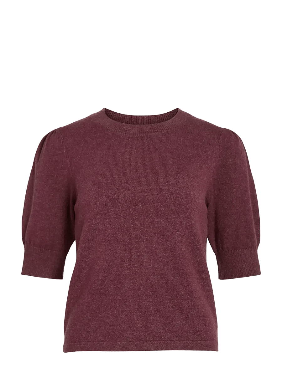Vila - VIRIL 2/4 SLEEVE O-NECK KNIT TOP - NOOS - pullover - fig - 1