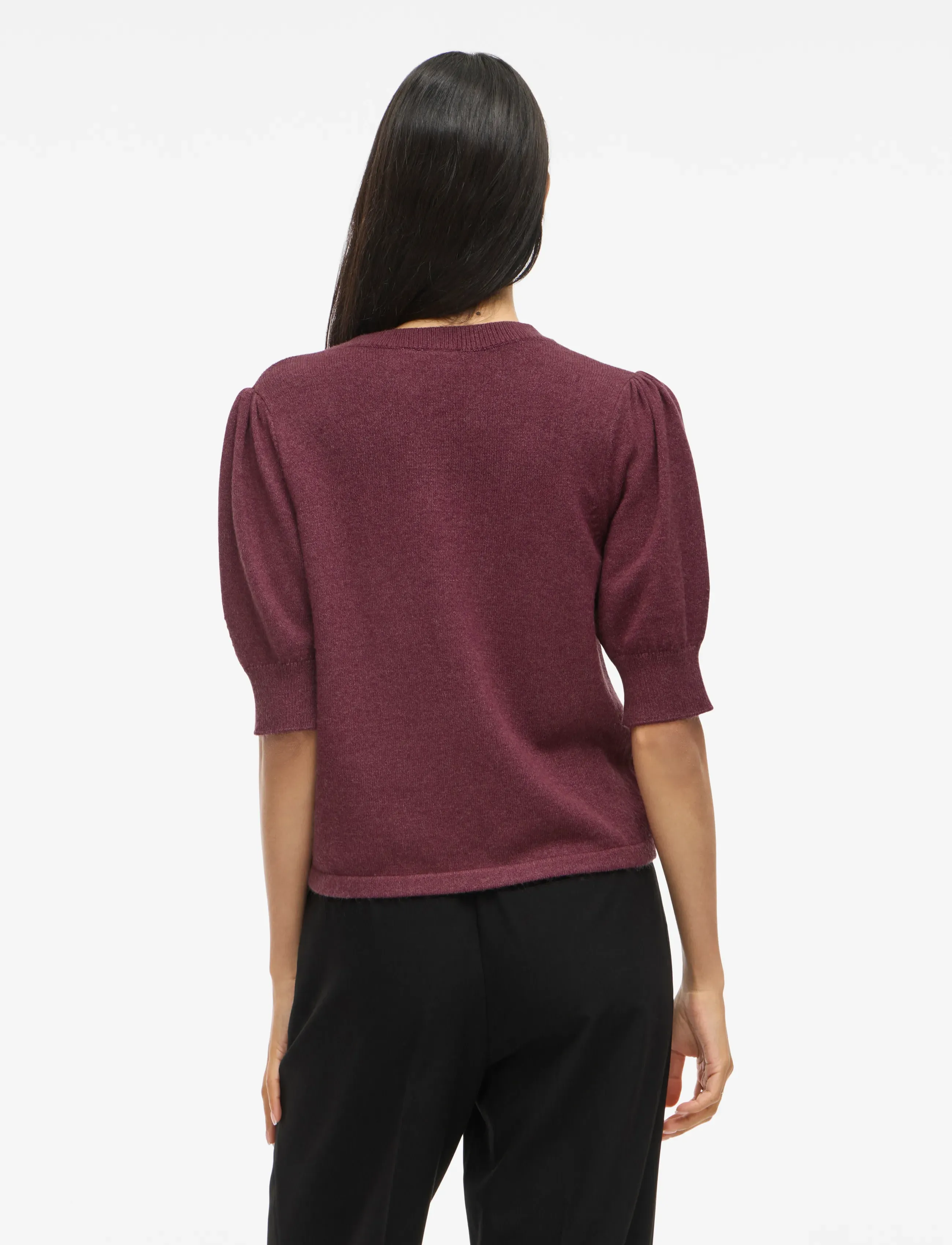 Vila - VIRIL 2/4 SLEEVE O-NECK KNIT TOP - NOOS - pullover - fig - 3