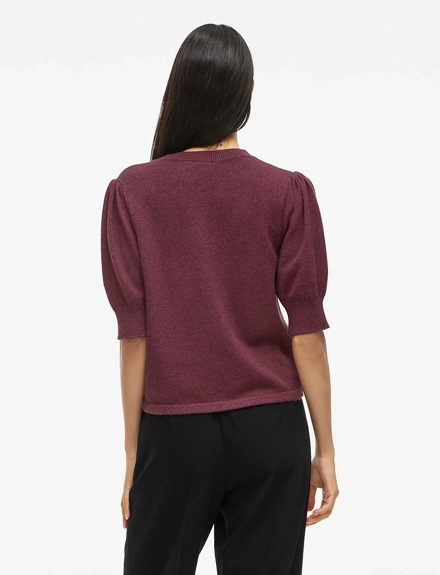 Vila - VIRIL 2/4 SLEEVE O-NECK KNIT TOP - NOOS - pullover - fig - 3