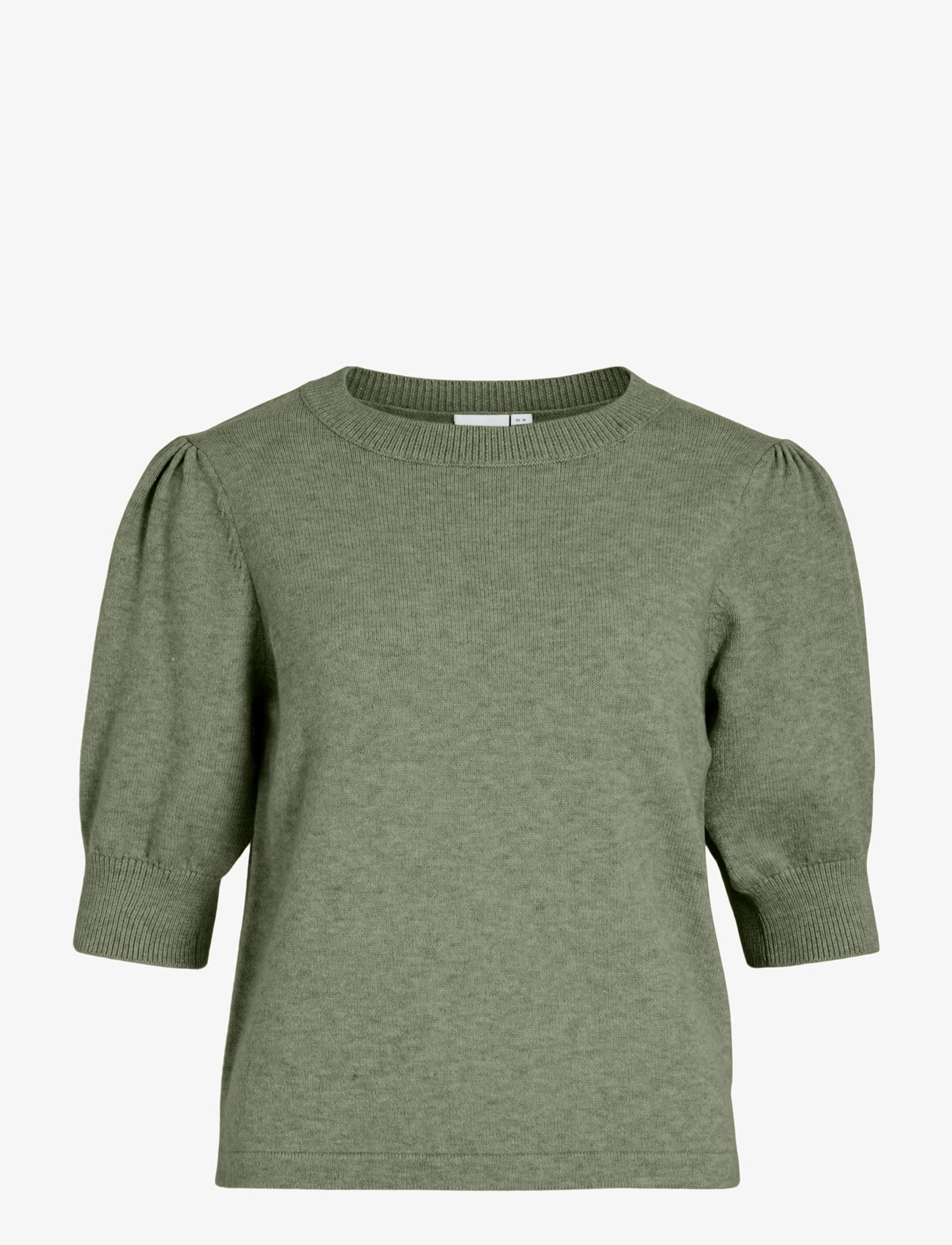 Vila VIRIL 2/4 SLEEVE O-NECK KNIT TOP - NOOS - Strik - OIL GREEN / green