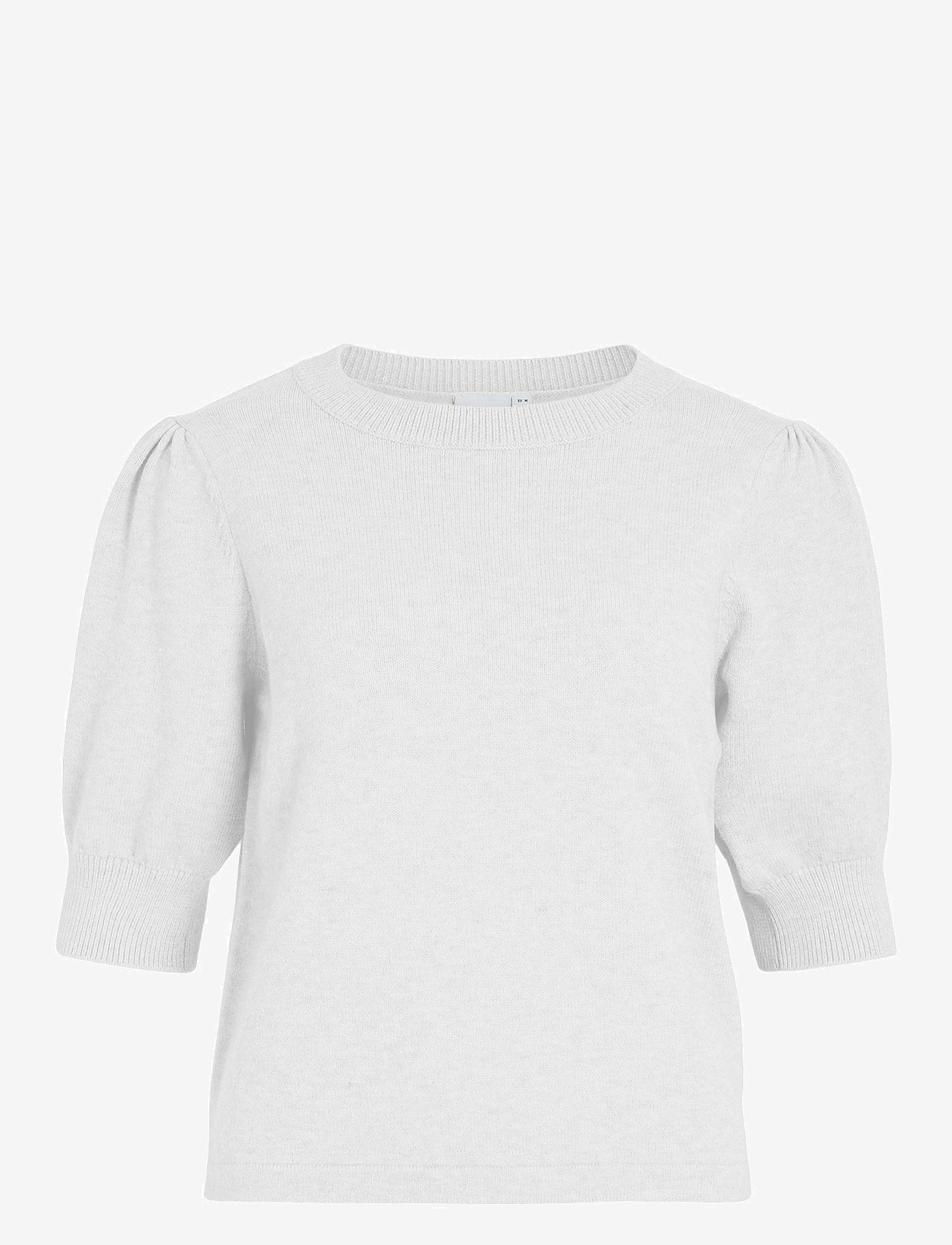 Vila - VIRIL 2/4 SLEEVE O-NECK KNIT TOP - NOOS - pullover - white alyssum - 1