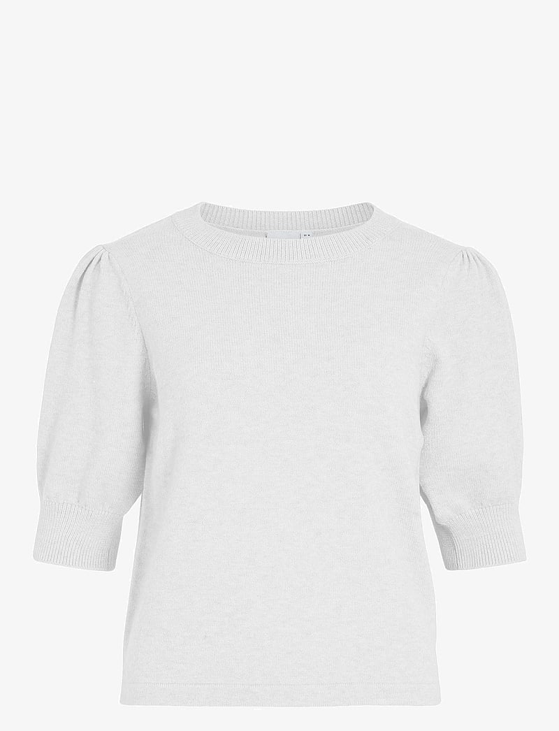 Vila - VIRIL 2/4 SLEEVE O-NECK KNIT TOP - NOOS - pullover - white alyssum - 1
