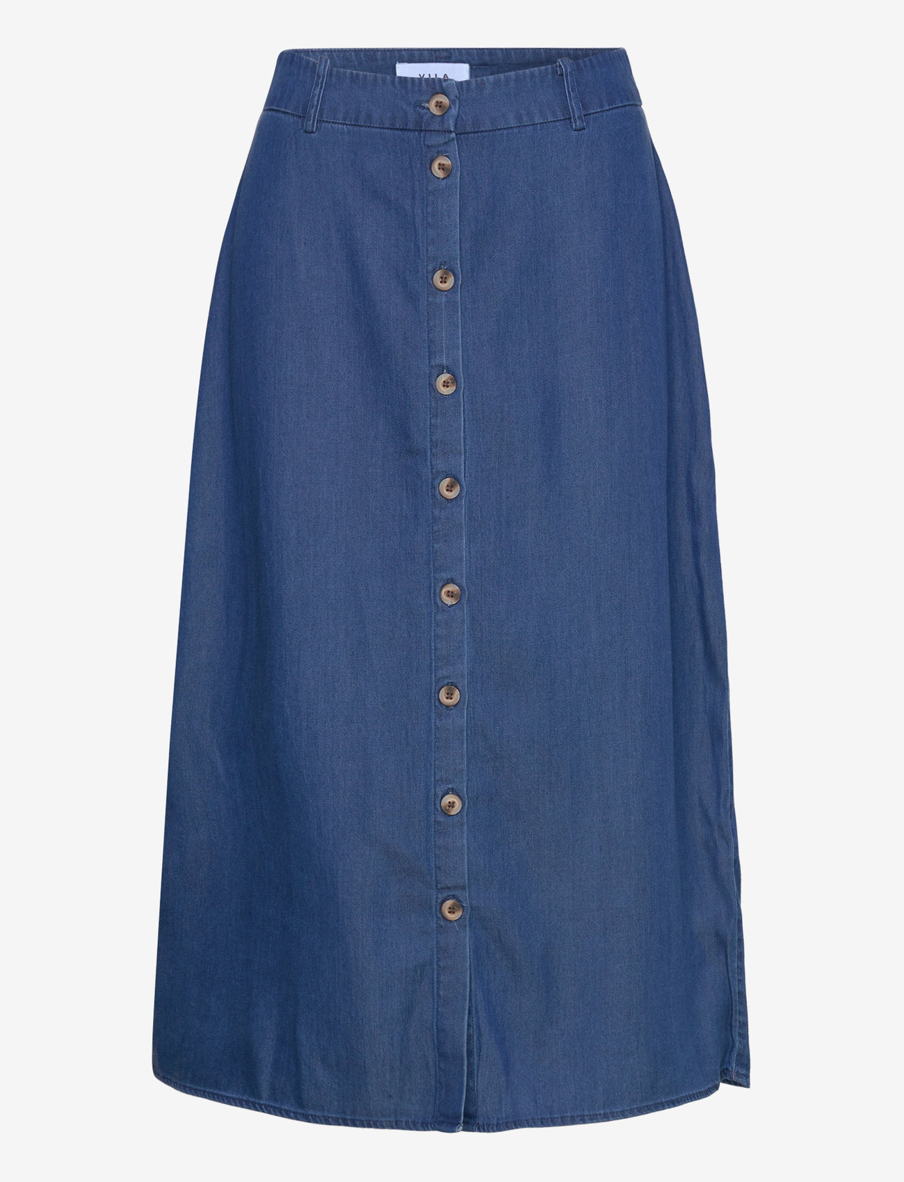 Vila - VIBISTA MIDI SKIRT - midi skirts - dark blue denim - 0