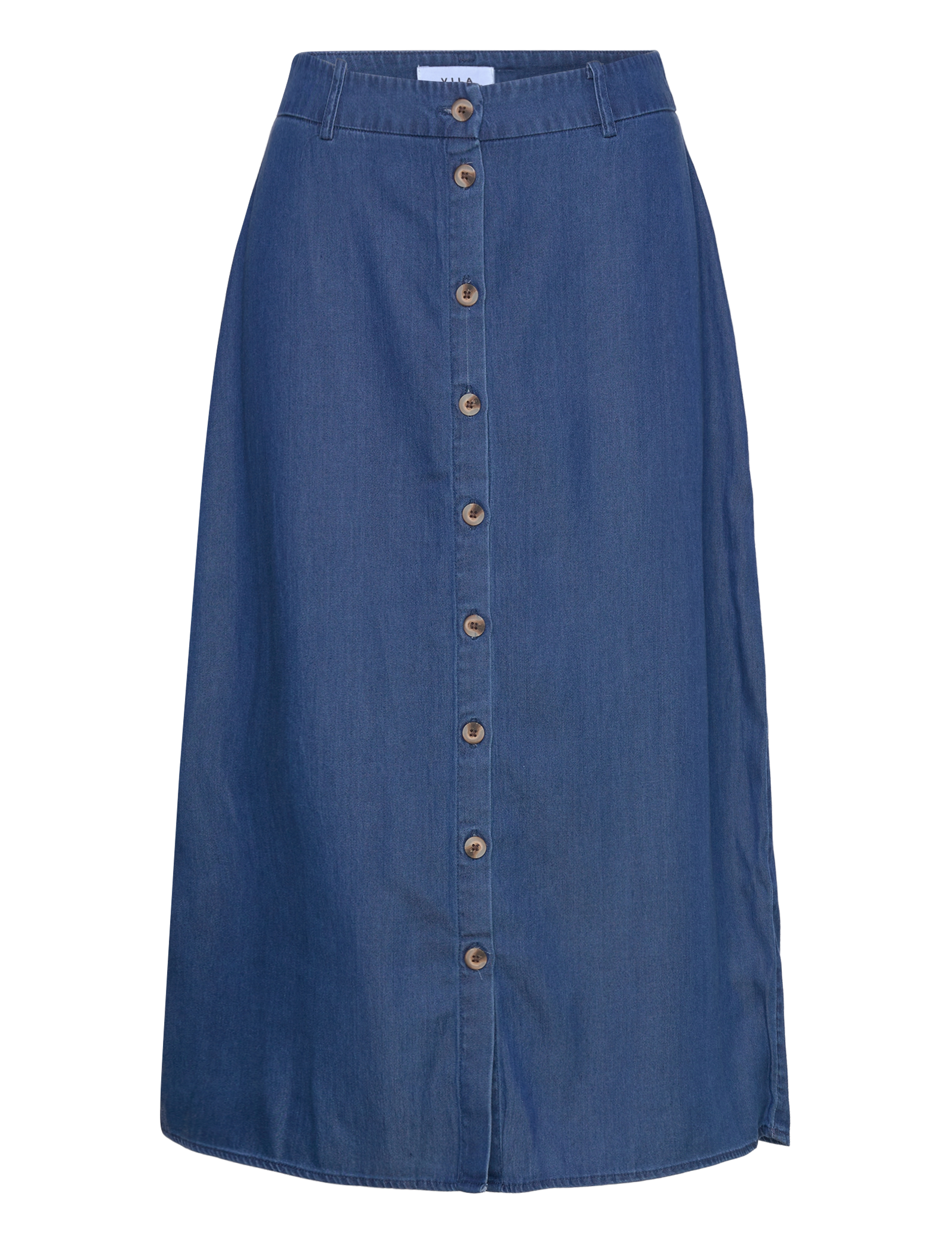 Vila VIBISTA MIDI SKIRT - Kläder - DARK BLUE DENIM / blue