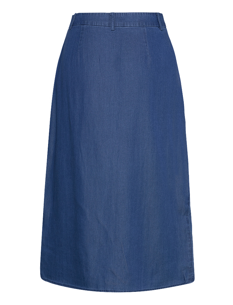 Vila - VIBISTA MIDI SKIRT - midiseelikud - dark blue denim - 1