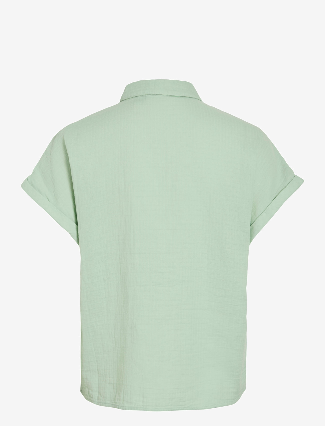 Vila - VILANIA S/S SHIRT - lühikeste varrukatega särgid - silt green - 1