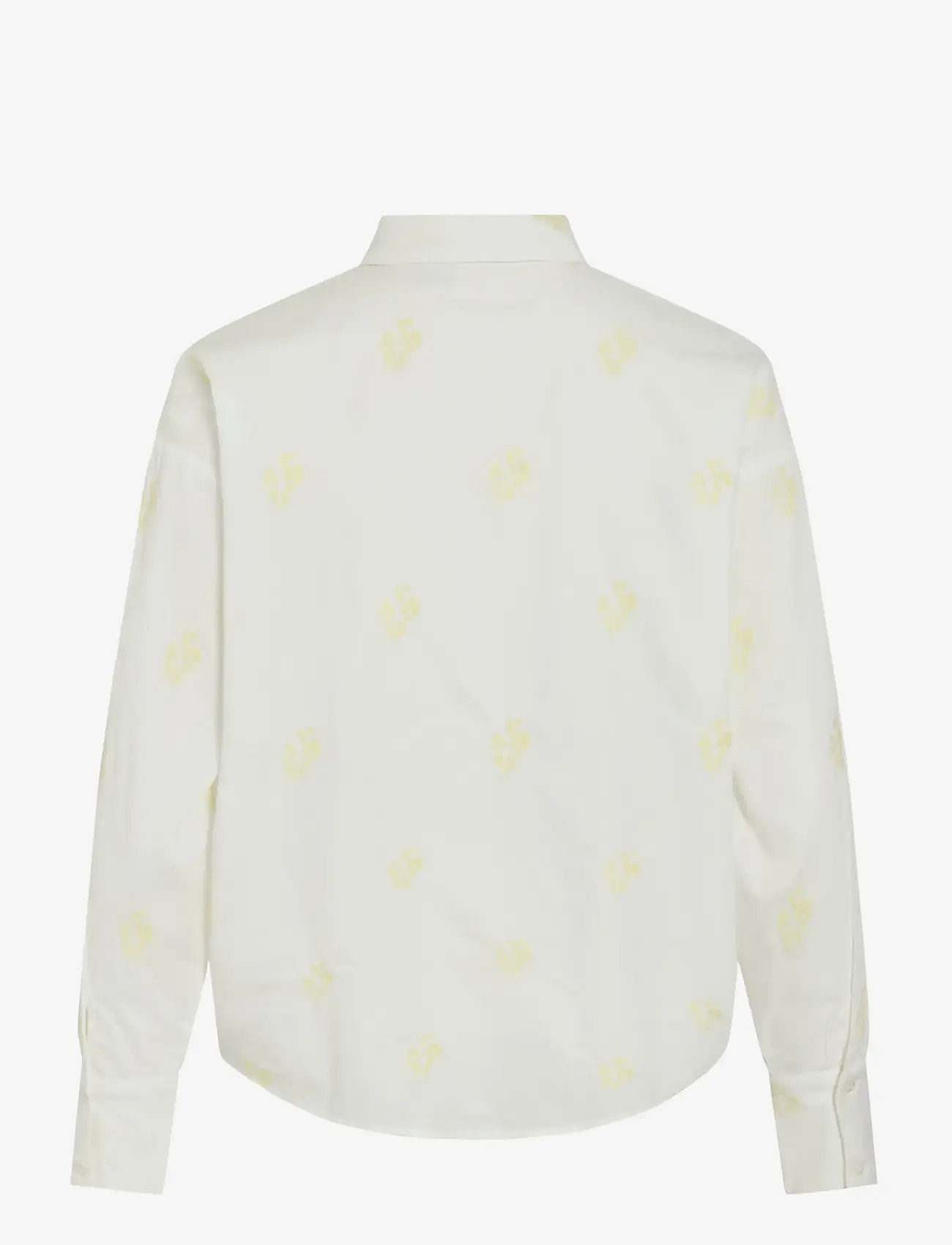 Vila - VIHOLMA EMBRODIERY L/S LOOSE SHIRT/1 - langerma skyrtur - snow white - 1