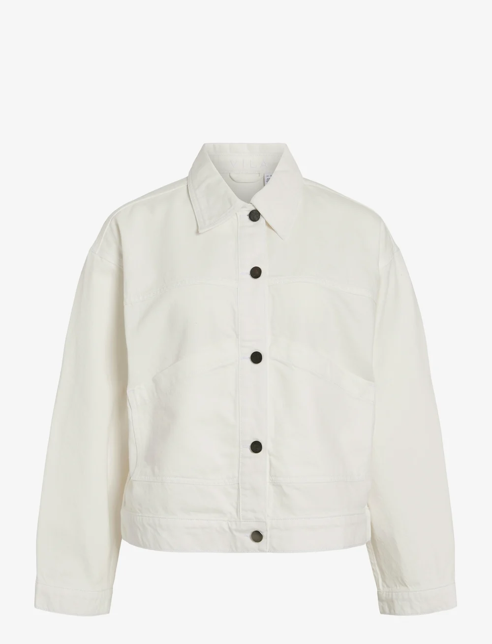 Vila - VIPAL L/S DENIM JACKET/BFS - jeansjacken - snow white - 0