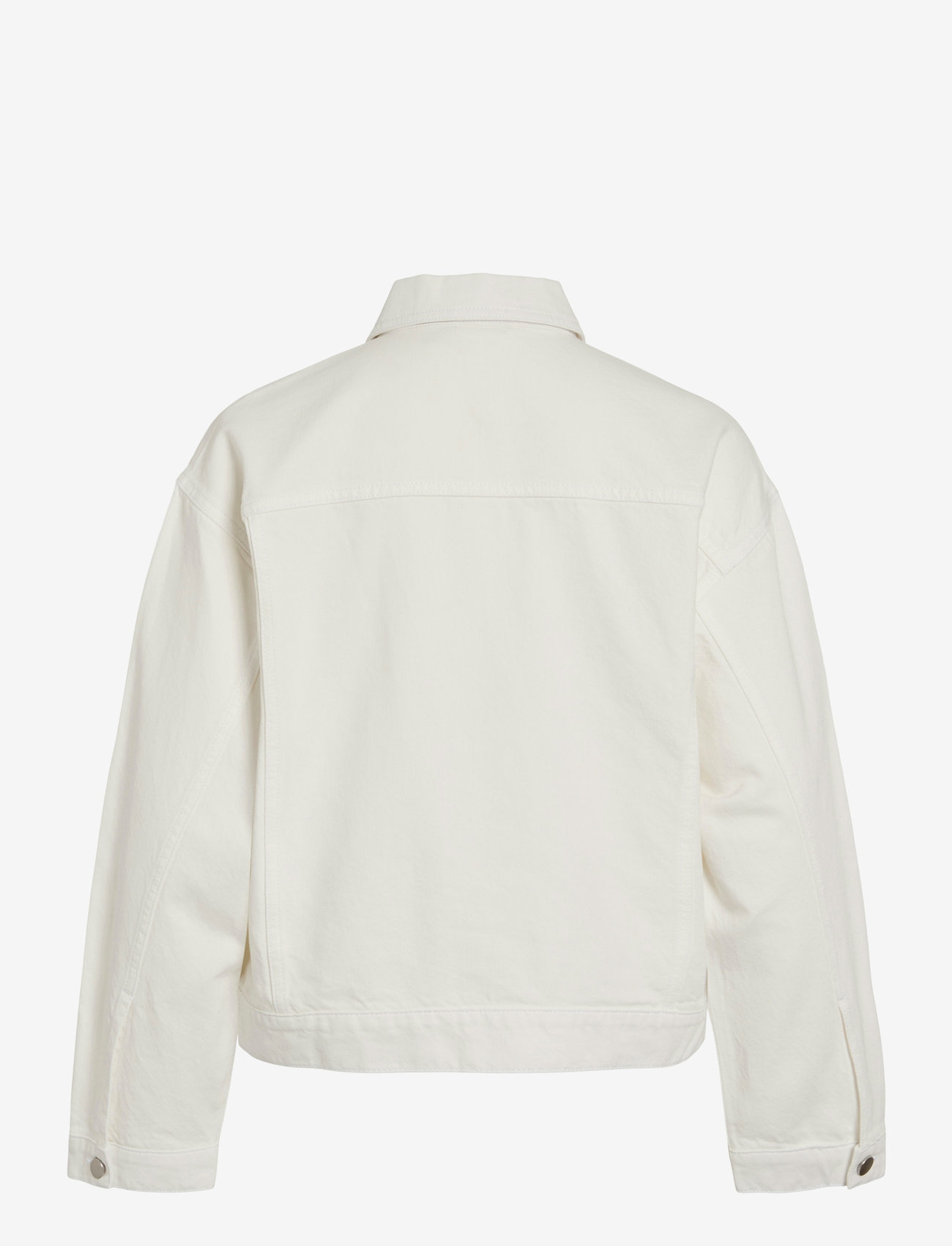 Vila - VIPAL L/S DENIM JACKET/BFS - jeansjackor - snow white - 1