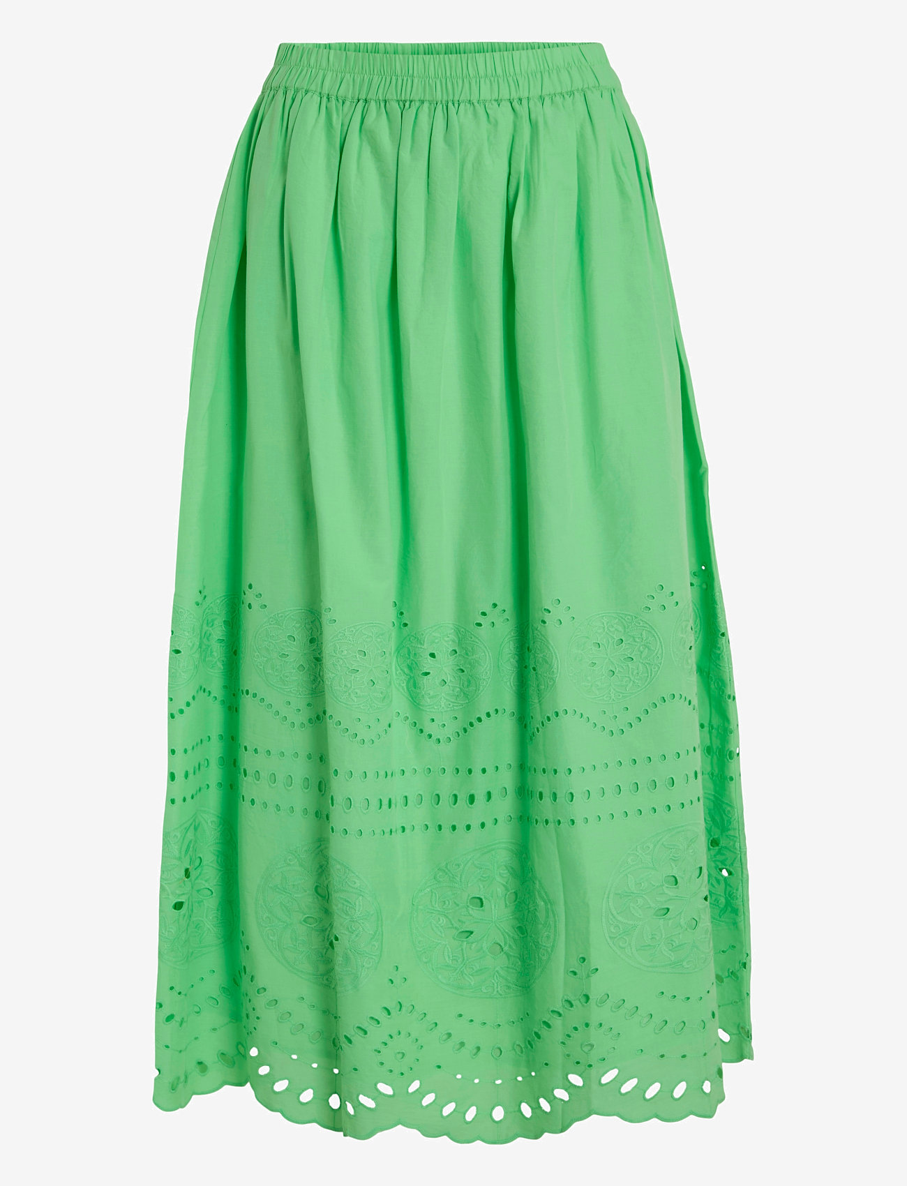 Vila - VIMETTE HW MIDI SKIRT - midi nederdele - summer green - 0