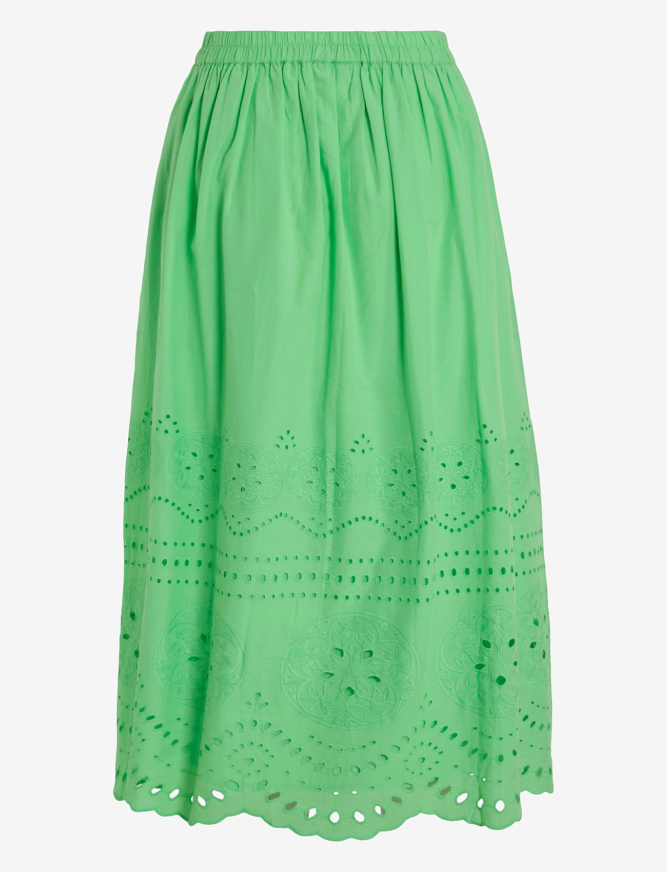 Vila - VIMETTE HW MIDI SKIRT - midi nederdele - summer green - 1