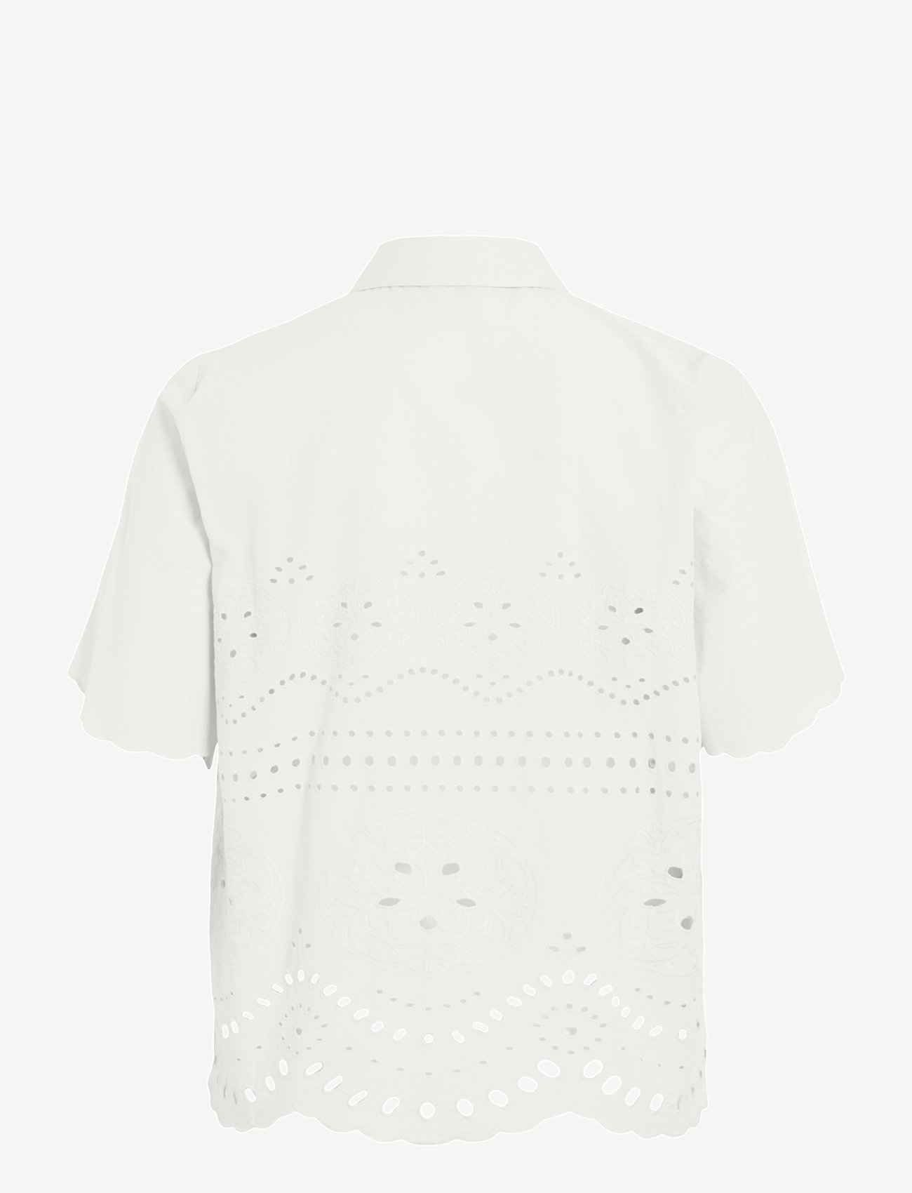 Vila - VIMETTE 2/4 SHIRT/PR - kortærmede skjorter - snow white - 1