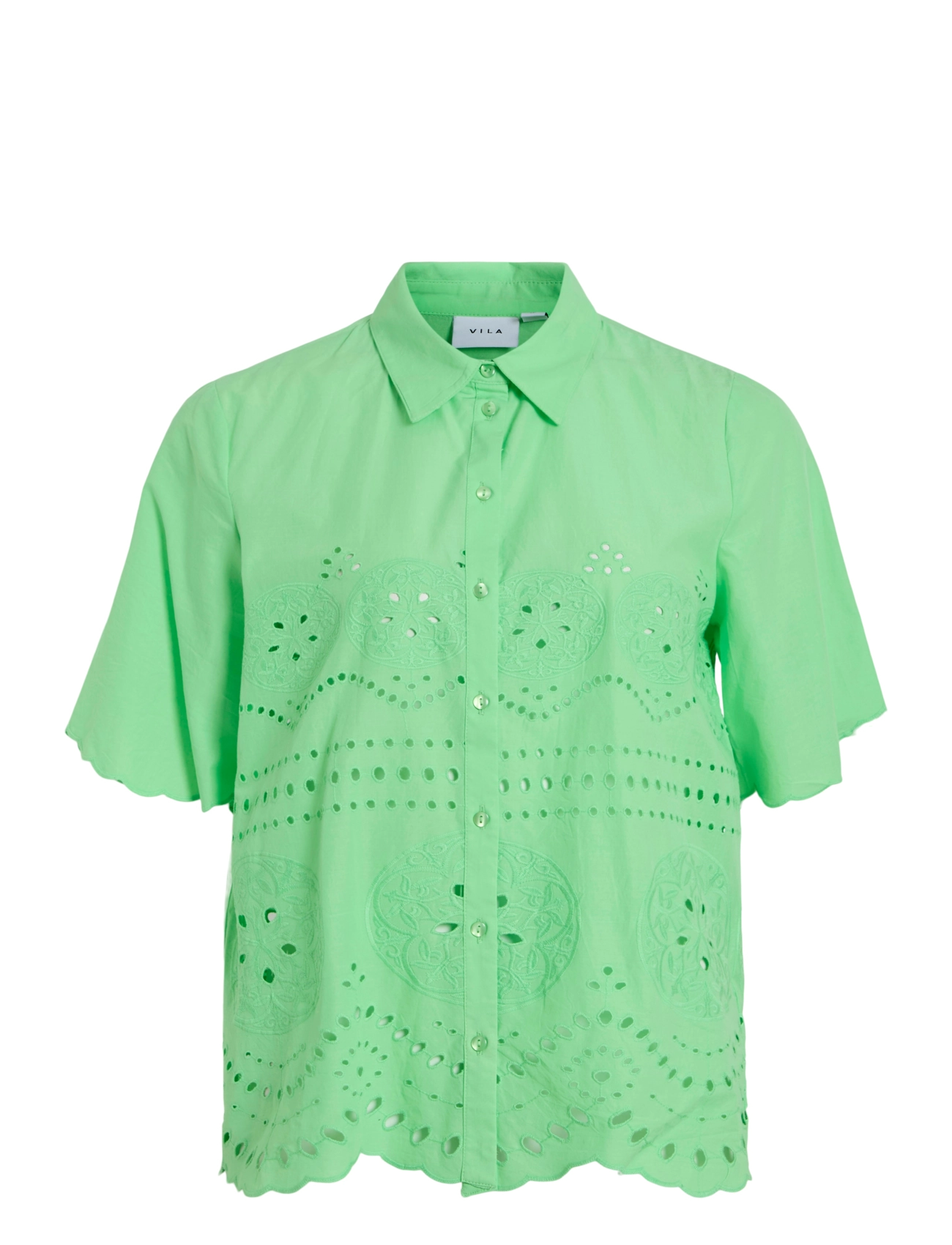 VILA Vimette 2/4 Shirt/Pr Grün - 36 - Damen