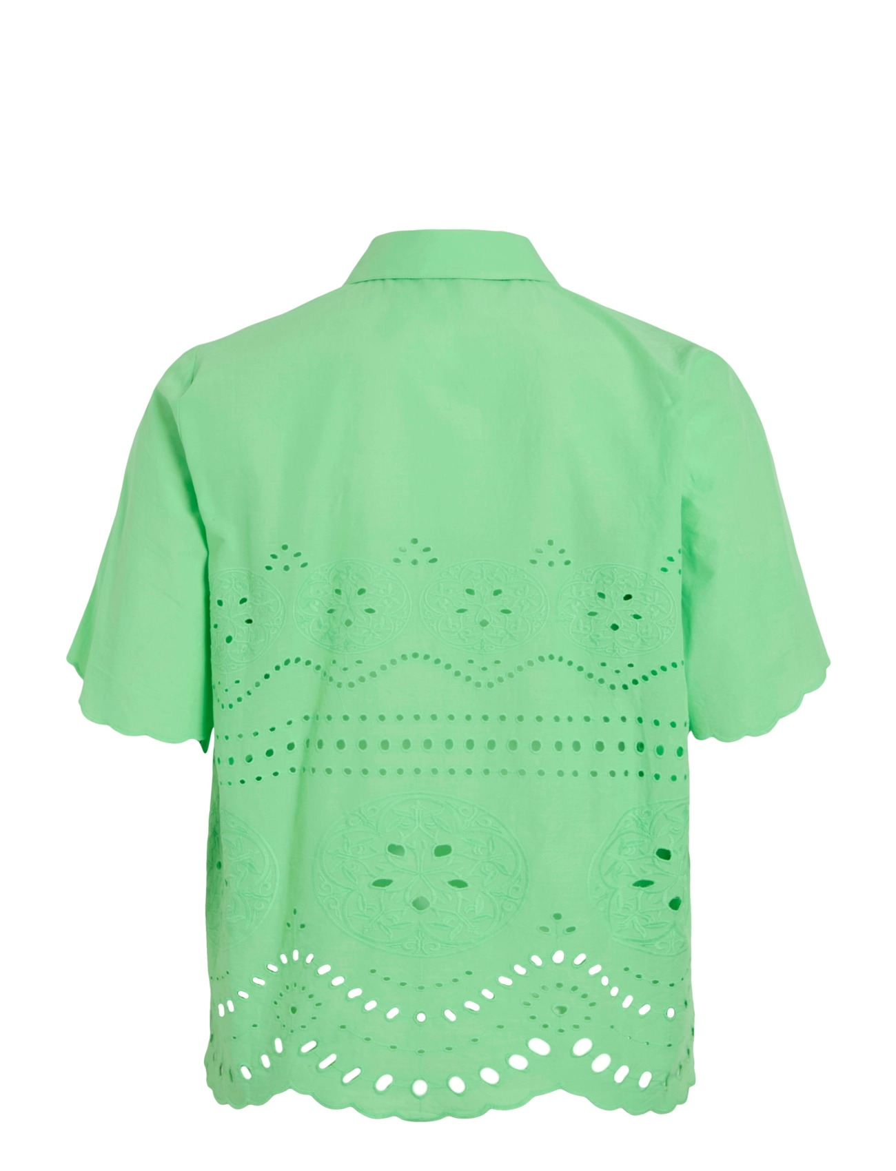 Vila - VIMETTE 2/4 SHIRT/PR - koszule z krótkim rękawem - summer green - 1