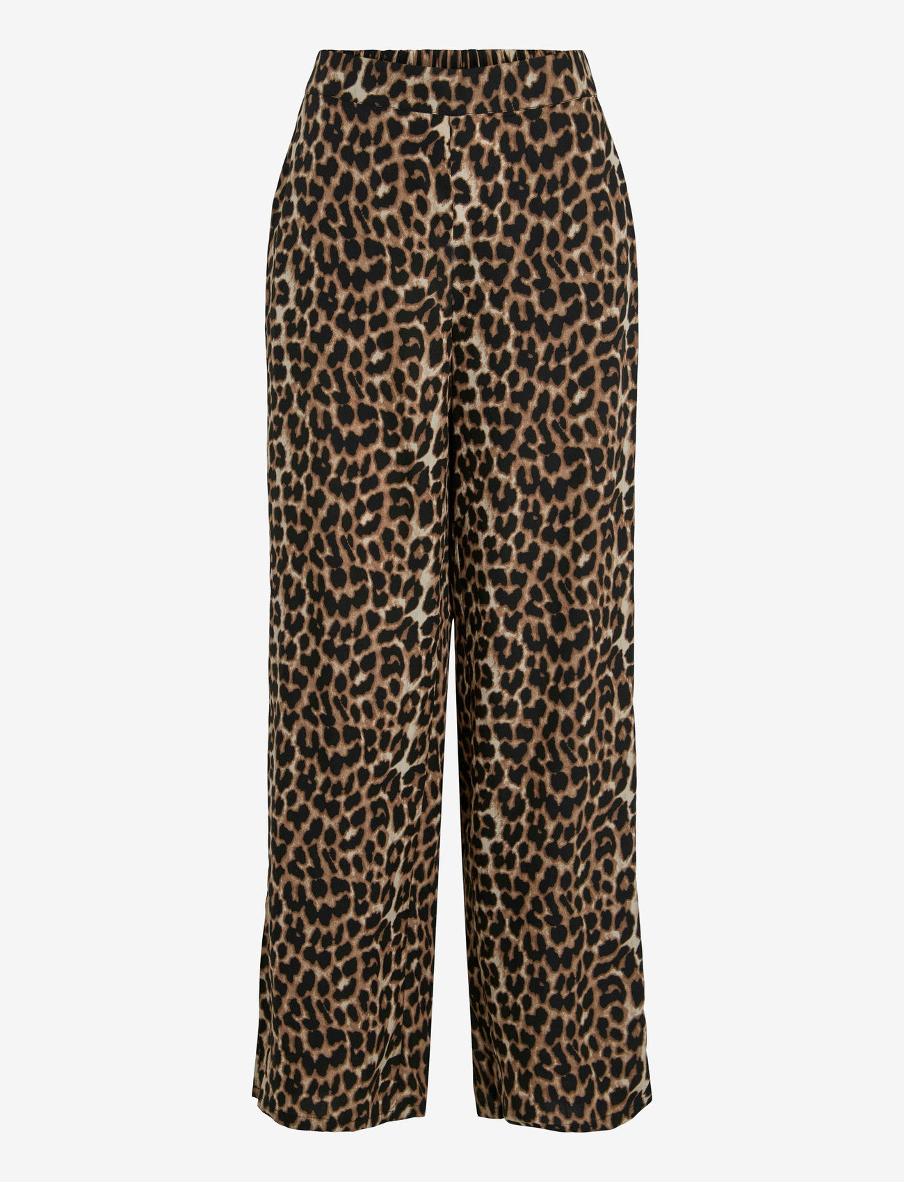 Vila - VILIOPANA LIO HW WIDE PANTS - plačios kelnės - brazzilian sand - 1